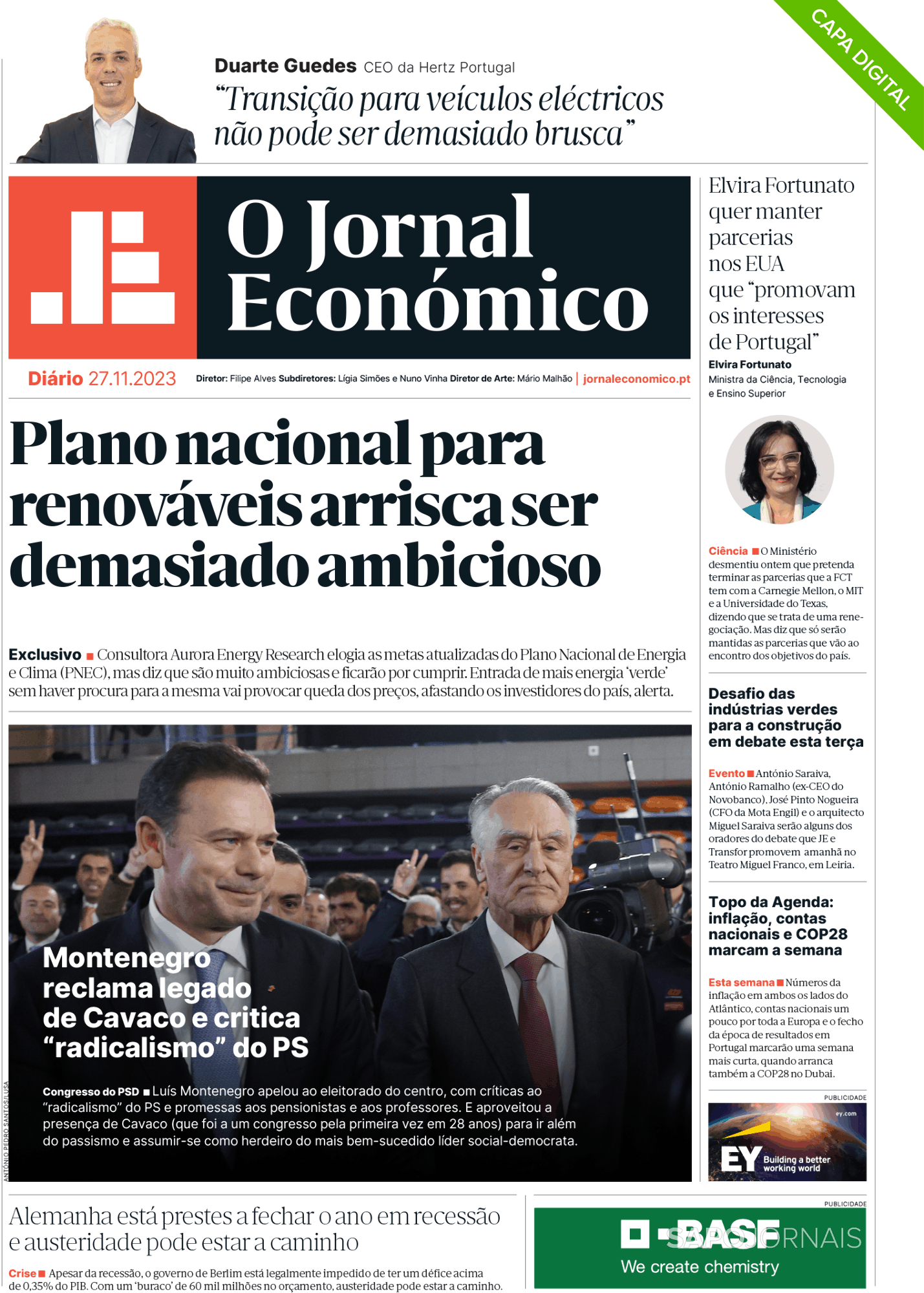 O Jornal Econ Mico Nov Jornais E Revistas Sapo Pt