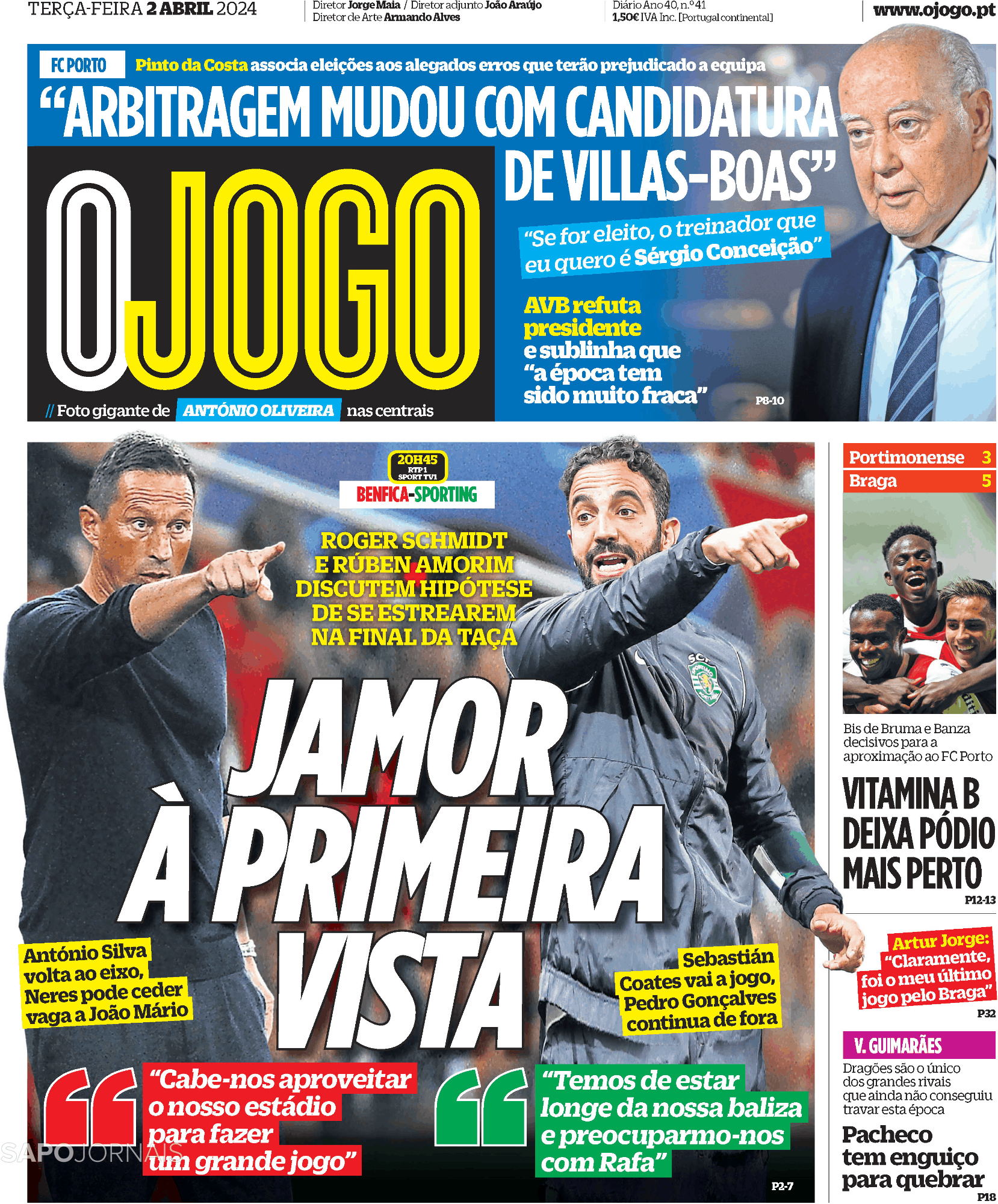 O Jogo Abr Jornais E Revistas Sapo Pt Ltima Hora E