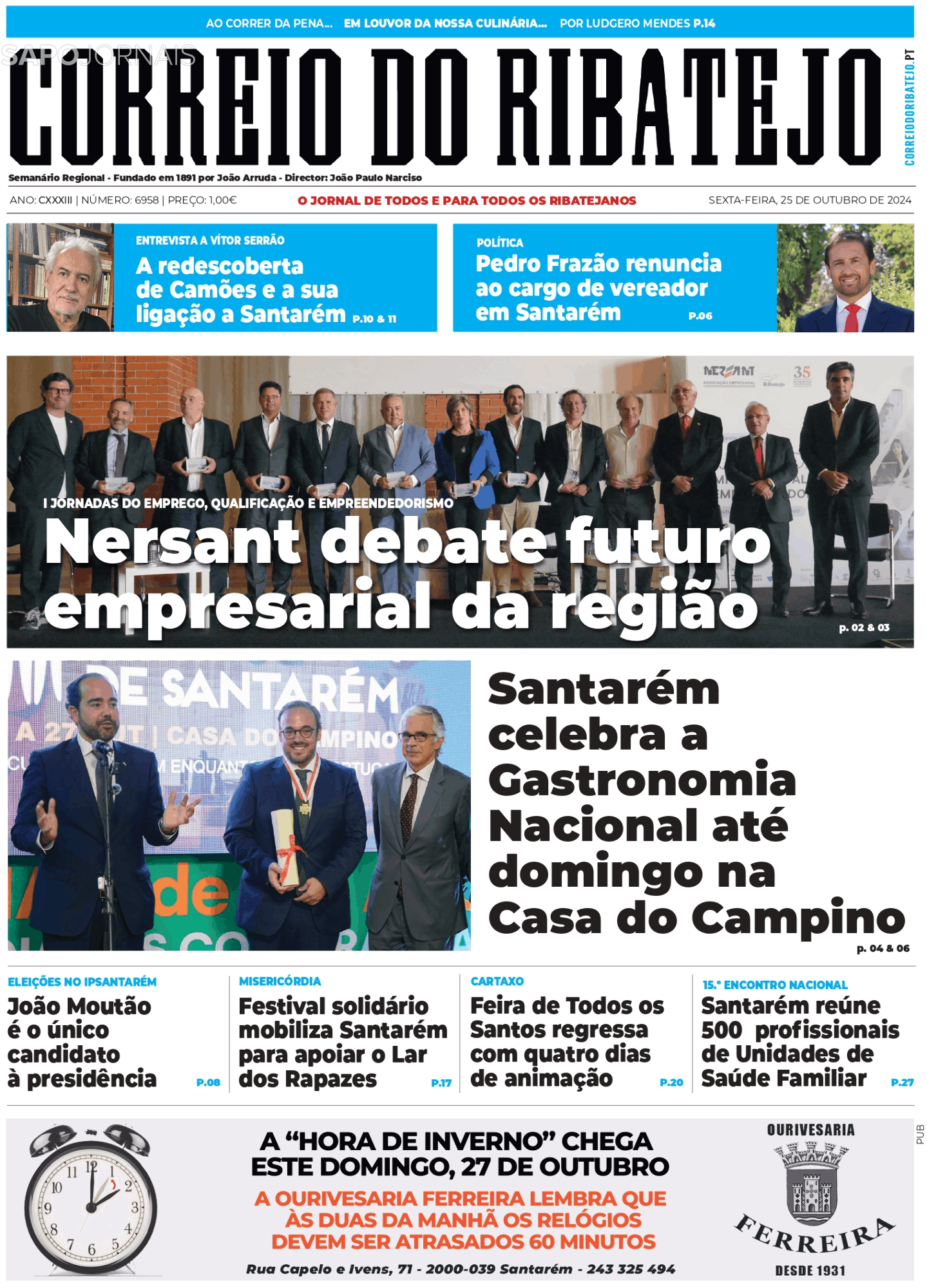 Correio Do Ribatejo 25 Out 2024 Jornais E Revistas SAPO Pt