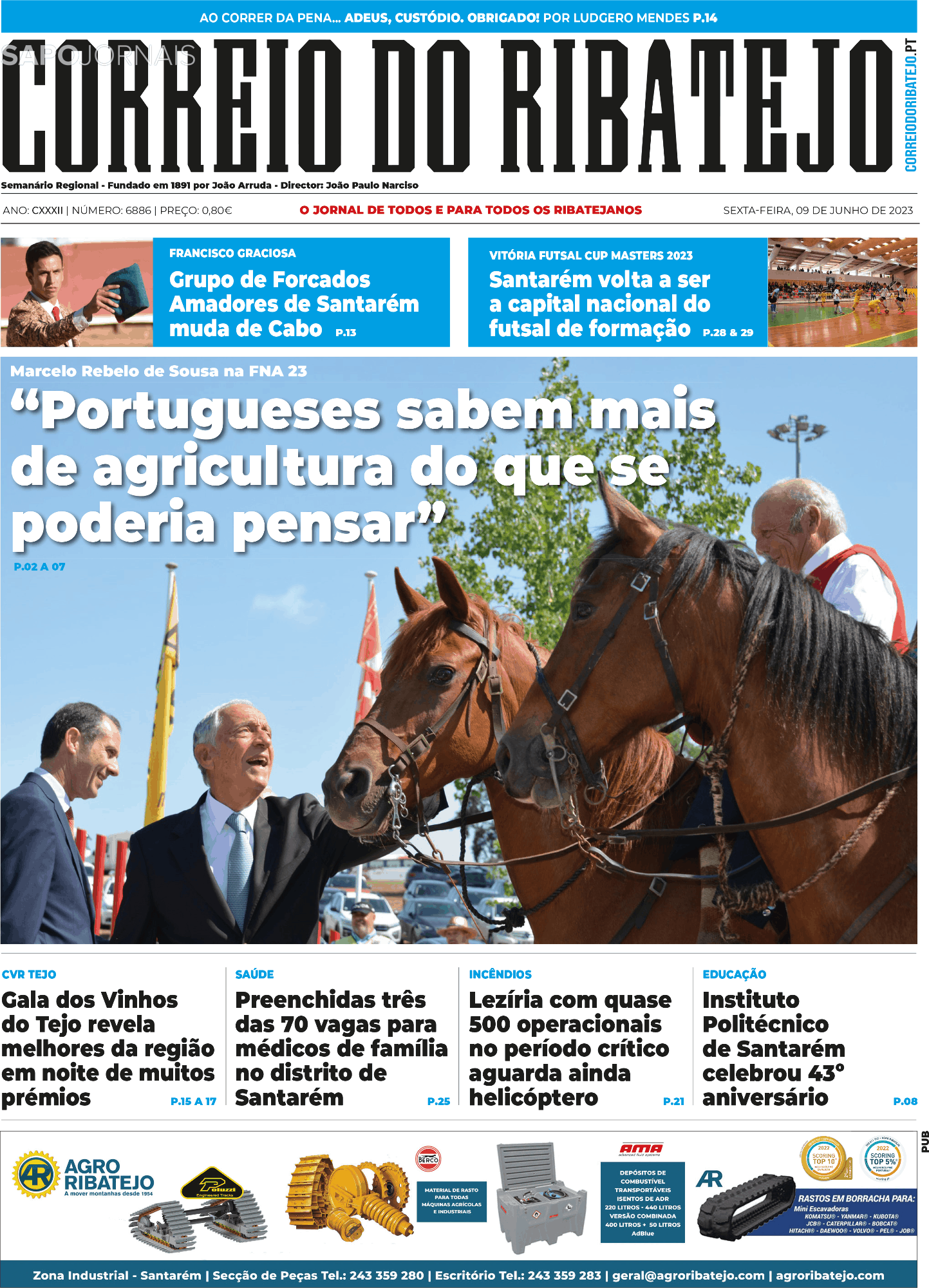 Correio Do Ribatejo 9 Jun 2023 Jornais E Revistas SAPO Pt