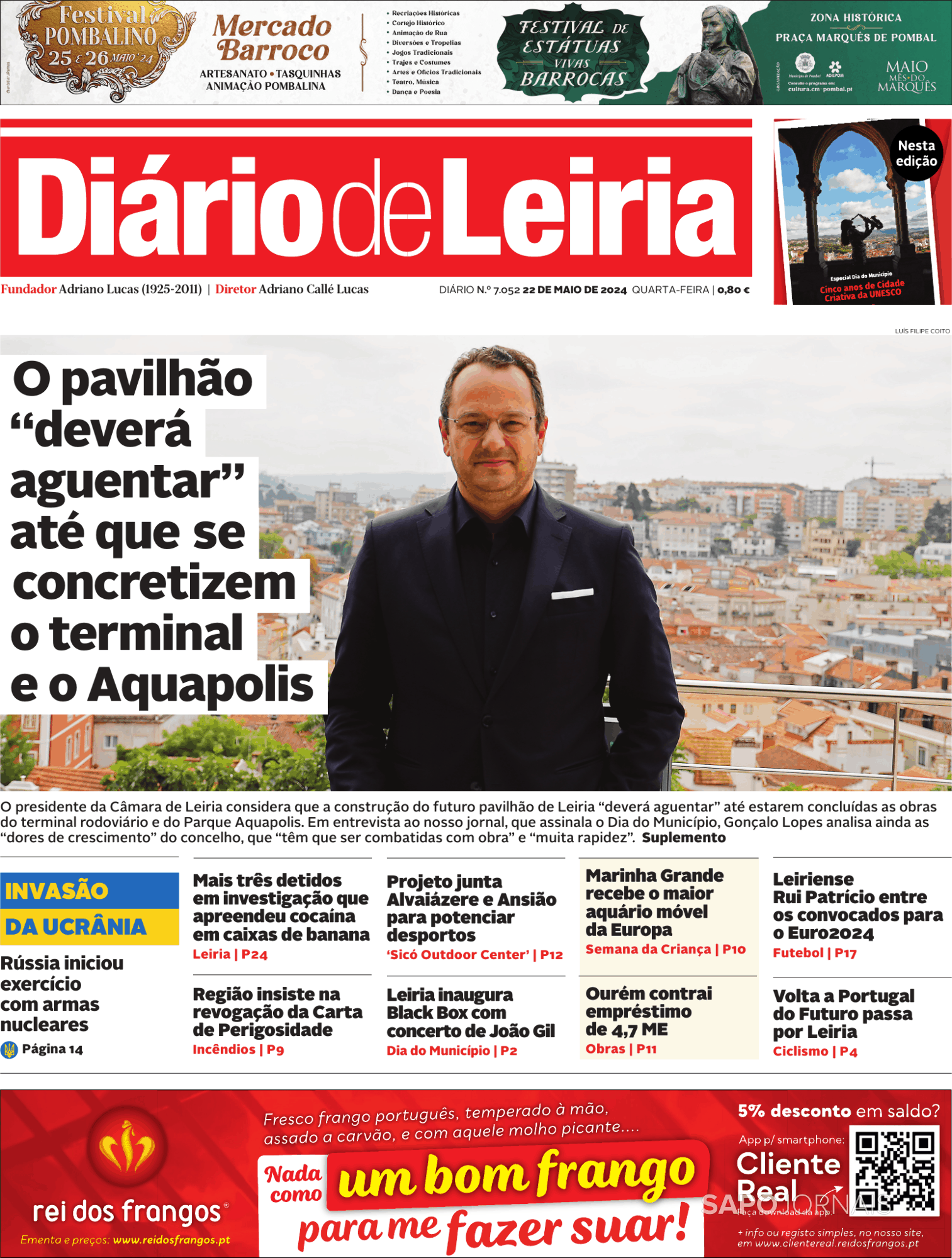 Diário de Leiria 22 mai 2024 Jornais e Revistas SAPO pt Última