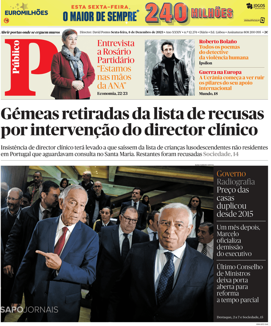 P Blico Dez Jornais E Revistas Sapo Pt Ltima Hora E