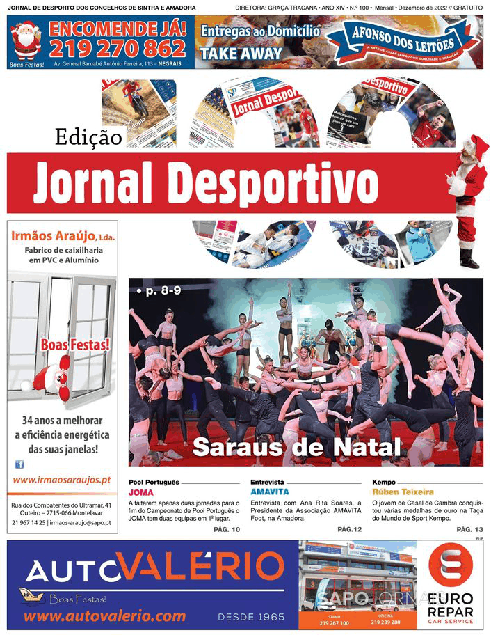 Jornal Desportivo 16 dez 2022 Jornais e Revistas SAPO pt Última