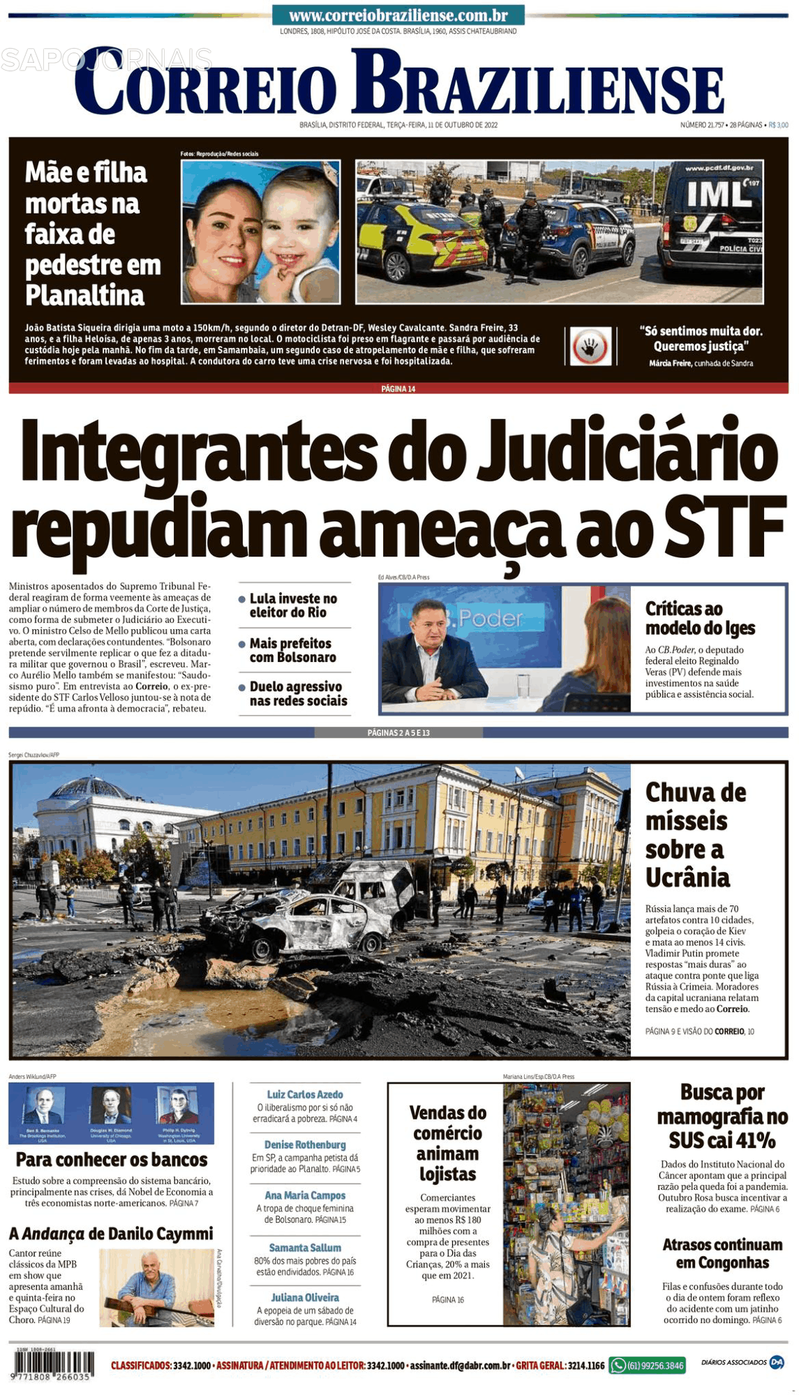 Correio Braziliense Out Jornais E Revistas Sapo Pt