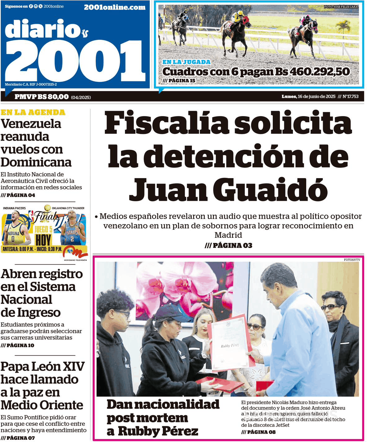 Diario 2001