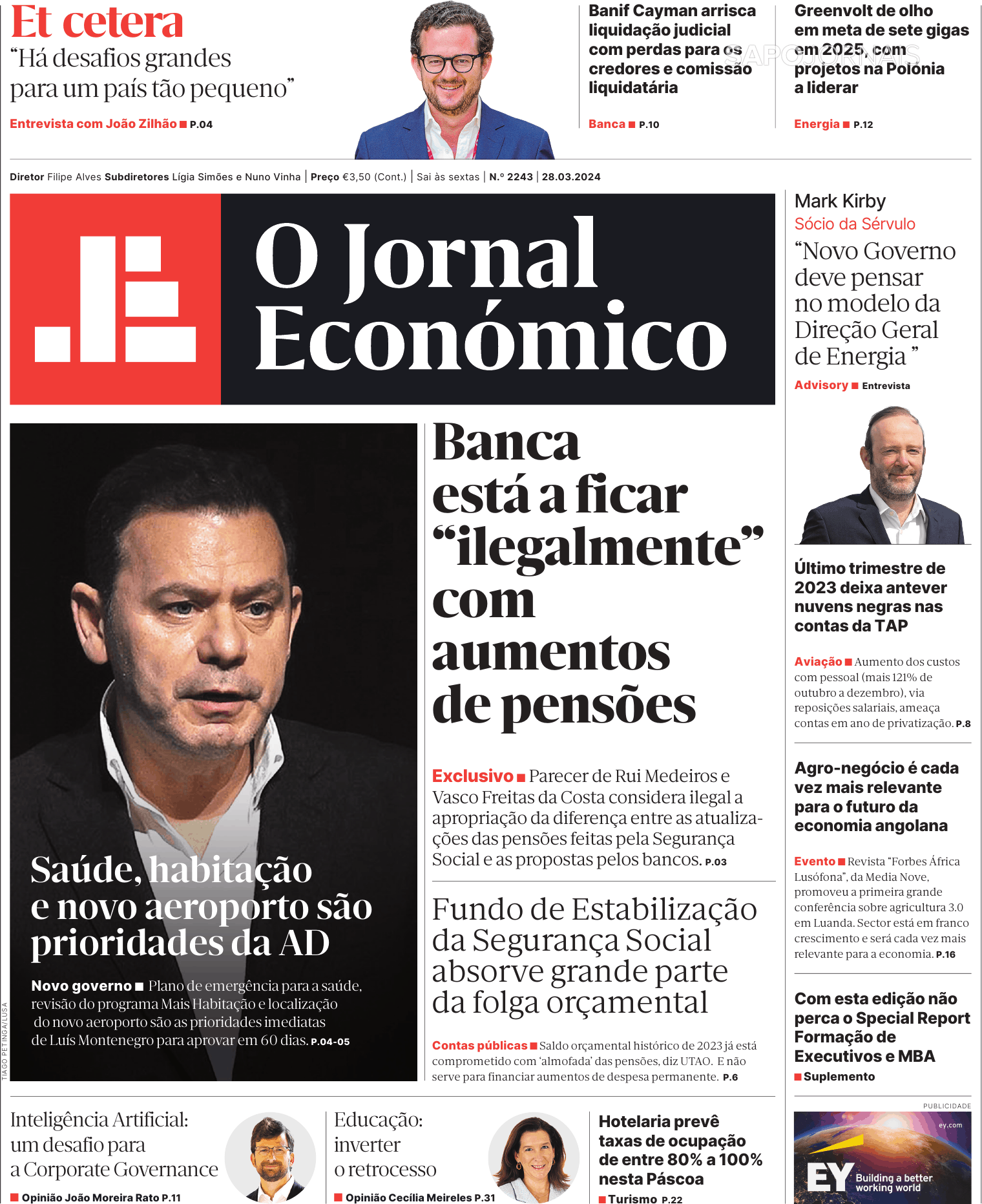 O Jornal Econ Mico Mar Jornais E Revistas Sapo Pt