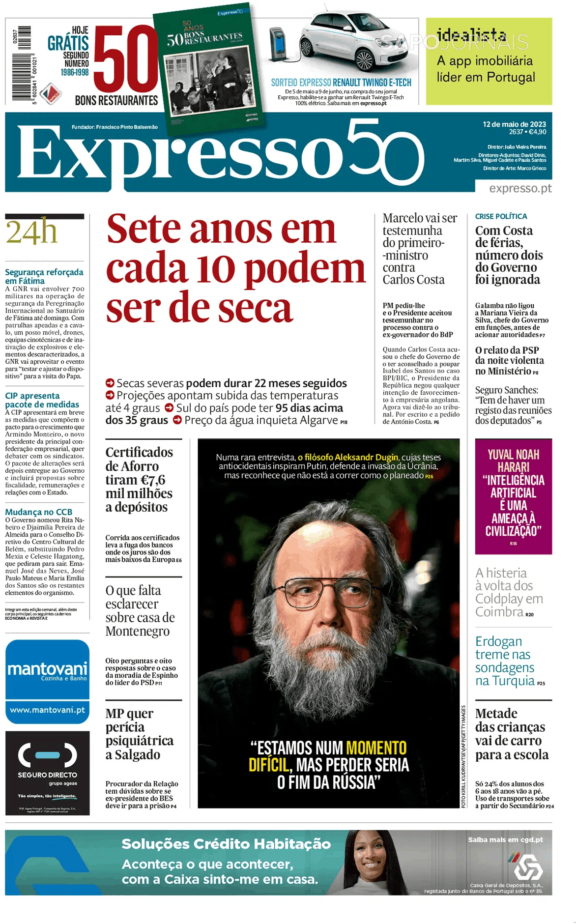 Expresso Mai Jornais E Revistas Sapo Pt Ltima Hora E