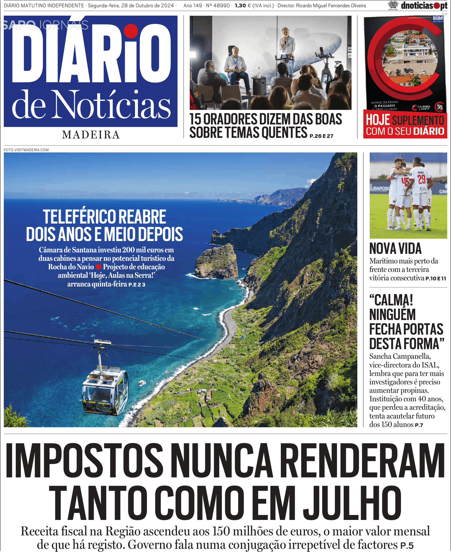 Di Rio De Not Cias Da Madeira Out Jornais E Revistas Sapo