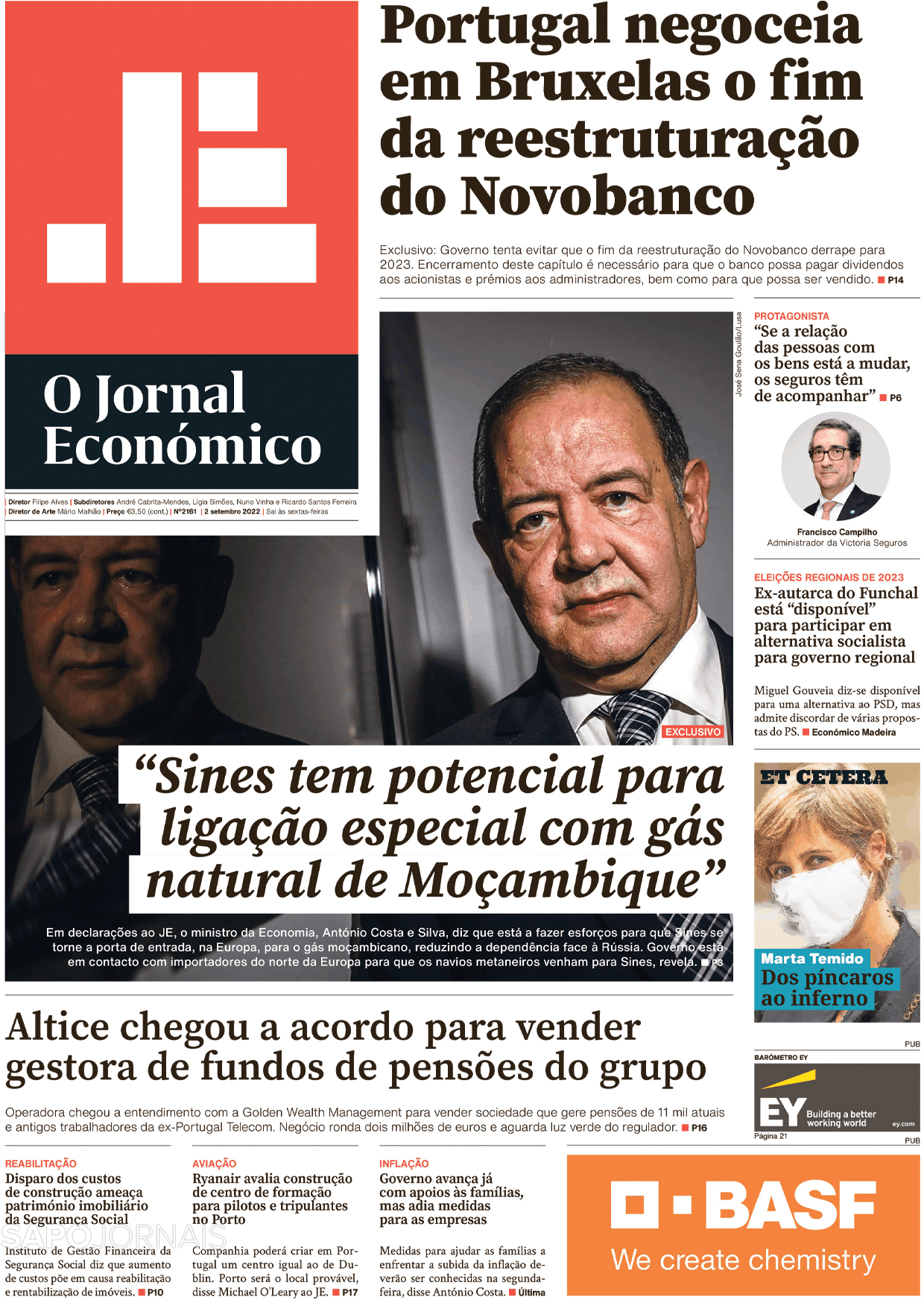 O Jornal Econ Mico Set Jornais E Revistas Sapo Pt Ltima