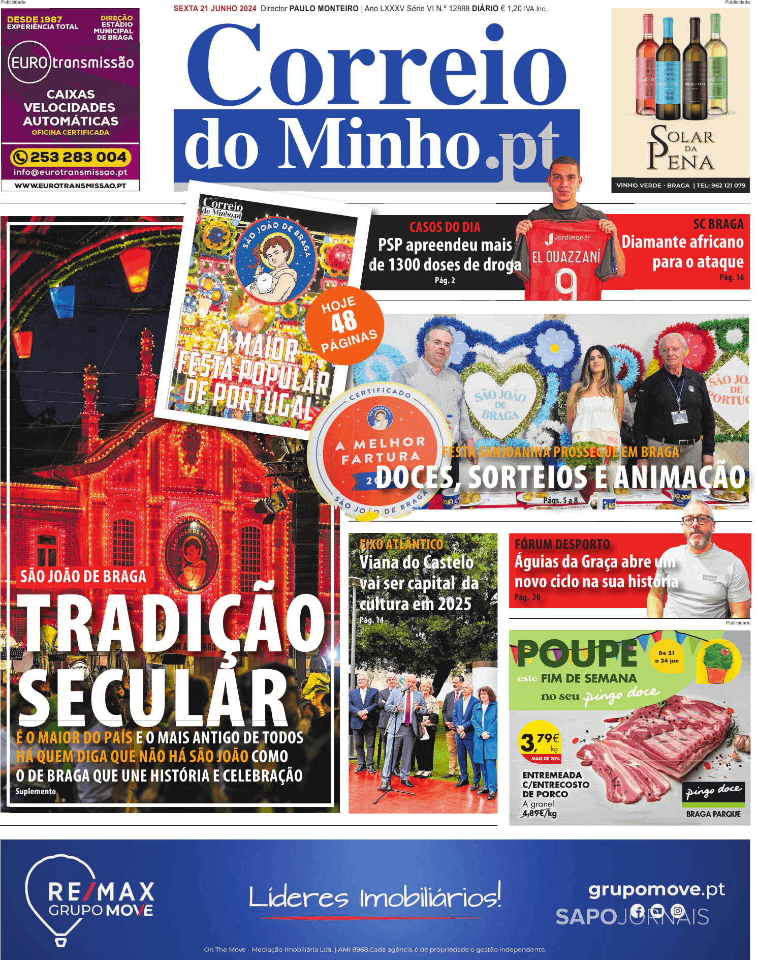 Correio Do Minho Jun Jornais E Revistas Sapo Pt Ltima