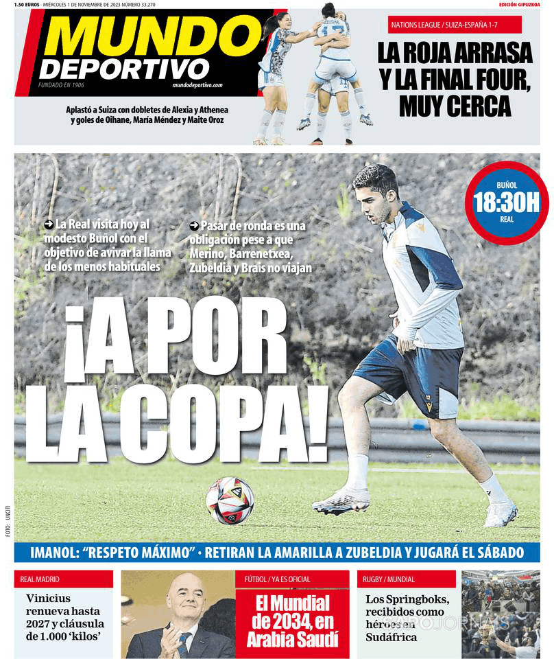 Mundo Deportivo Gipuzkoa Nov Jornais E Revistas Sapo Pt