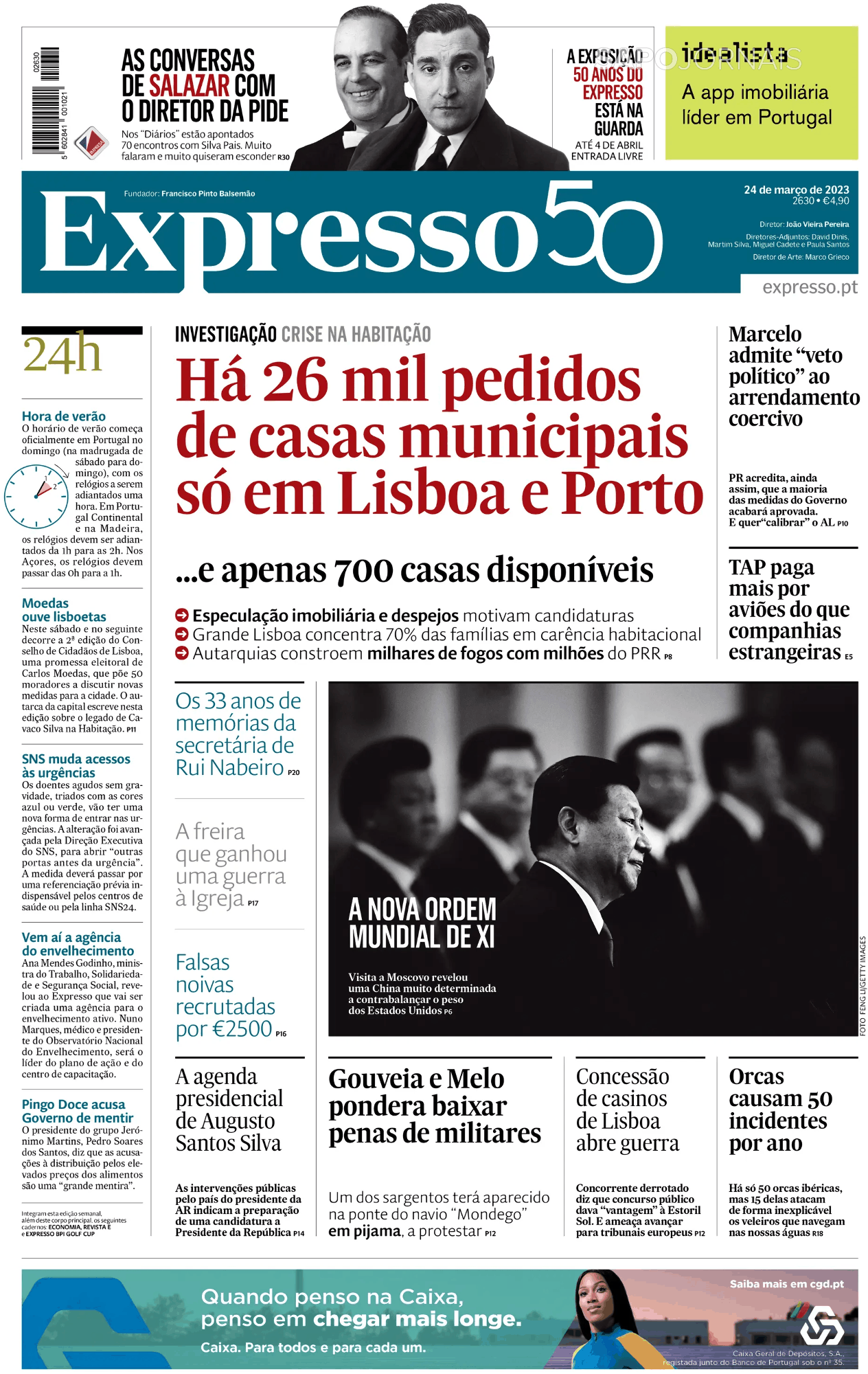 Expresso Mar Jornais E Revistas Sapo Pt Ltima Hora E