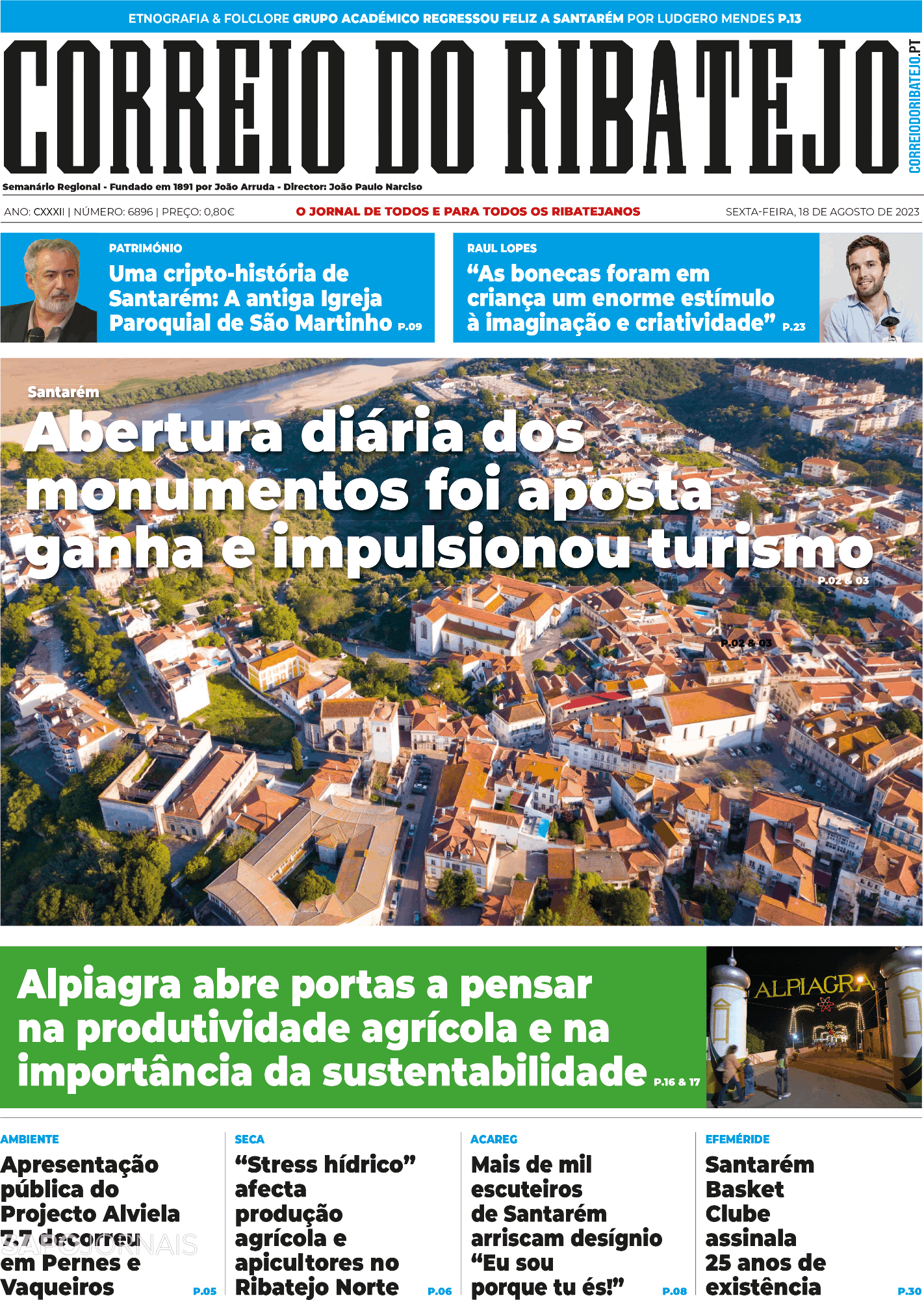 Correio Do Ribatejo 18 Ago 2023 Jornais E Revistas SAPO Pt