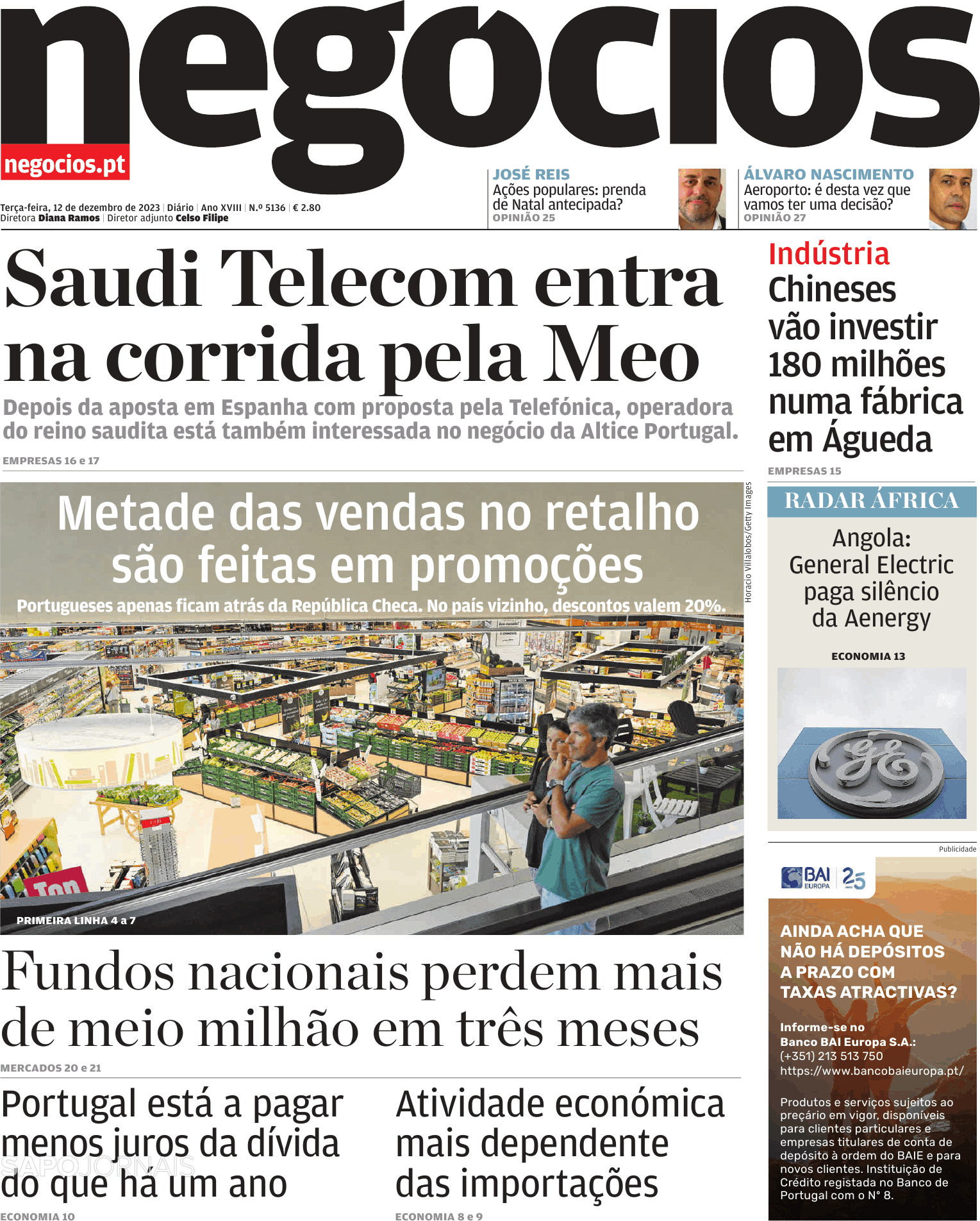 Jornal De Neg Cios Dez Jornais E Revistas Sapo Pt