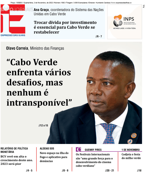 Expresso das Ilhas 5 nov 2022 Jornais e Revistas SAPO pt Última