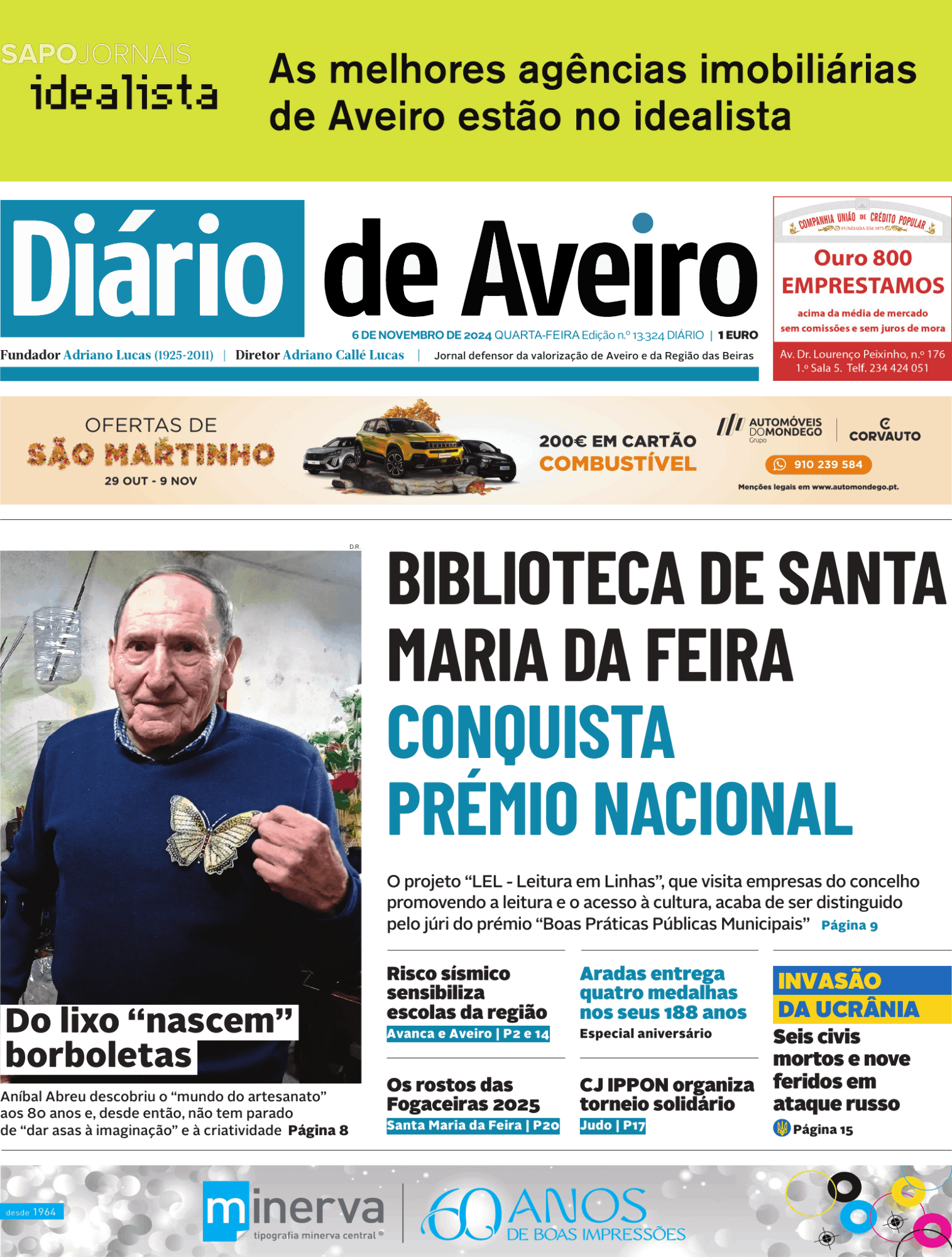 Di Rio De Aveiro Nov Jornais E Revistas Sapo Pt Ltima