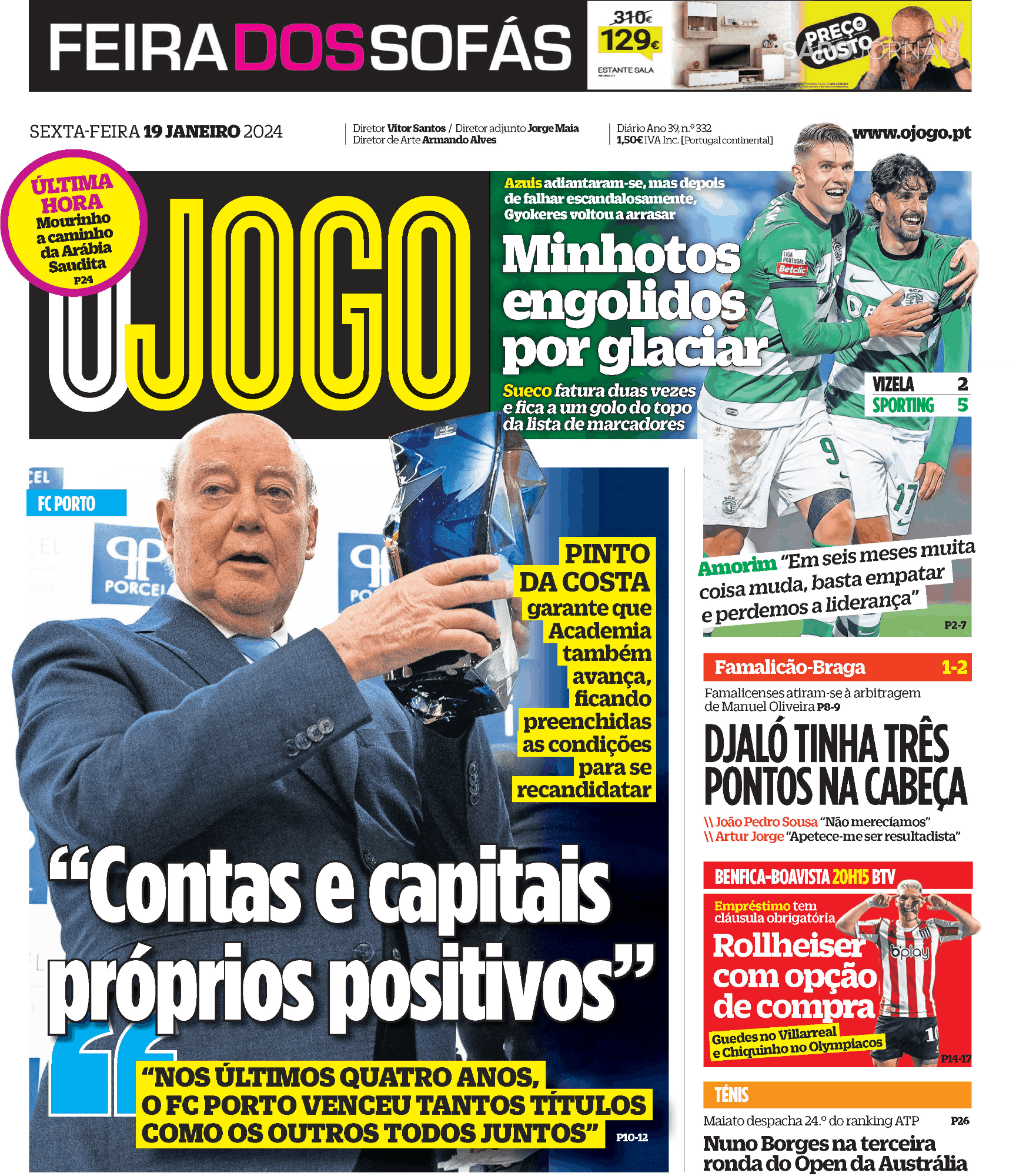 O Jogo Jan Jornais E Revistas Sapo Pt Ltima Hora E