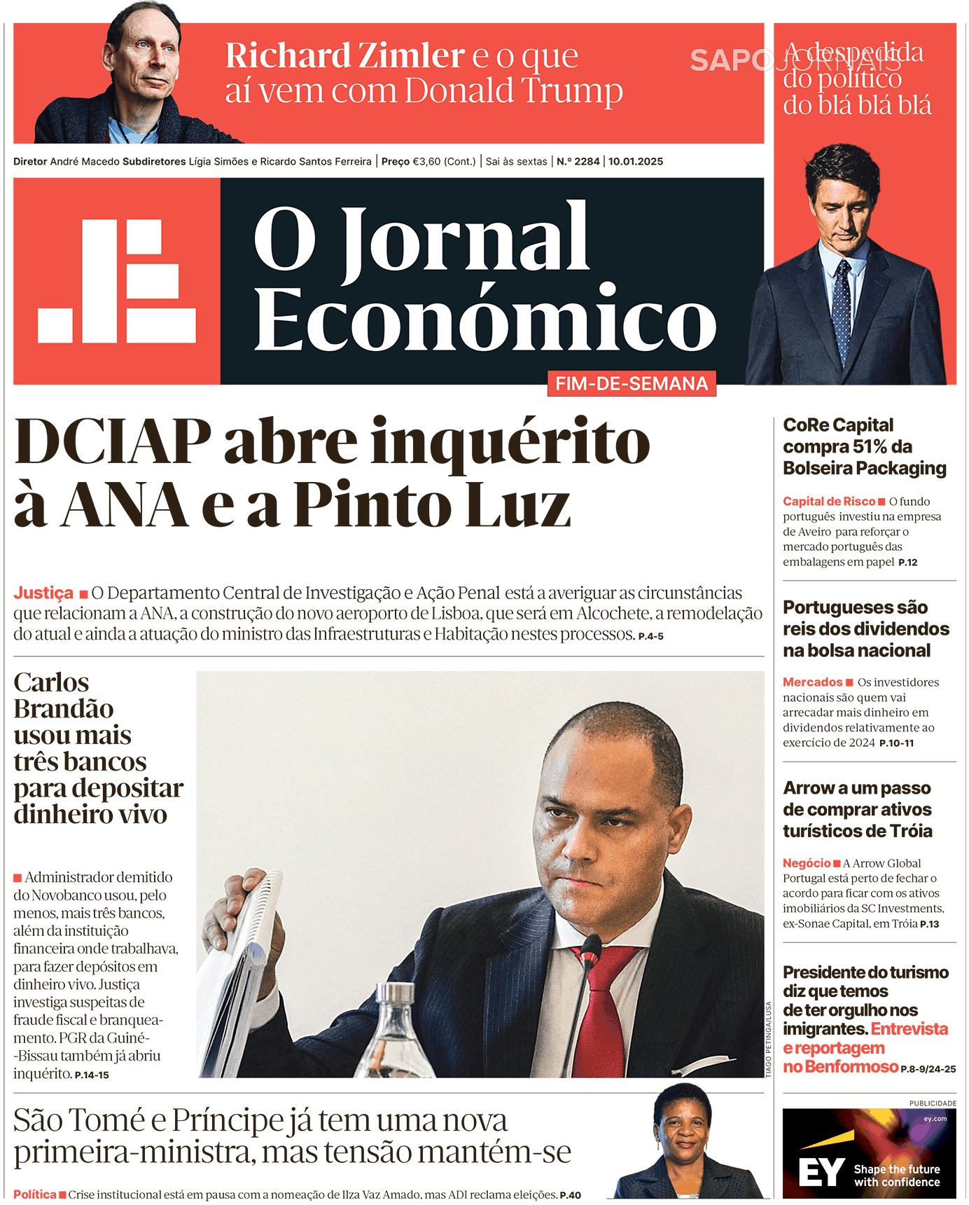 O Jornal Econ Mico Jan Jornais E Revistas Sapo Pt