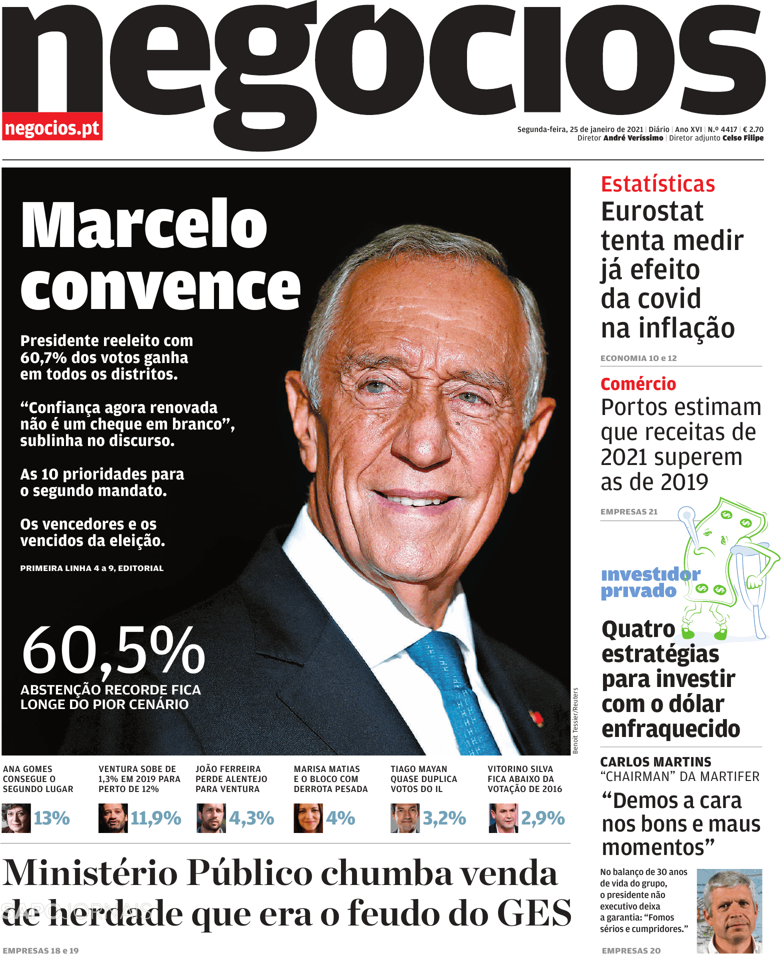 Jornal De Neg Cios Jan Jornais E Revistas Sapo