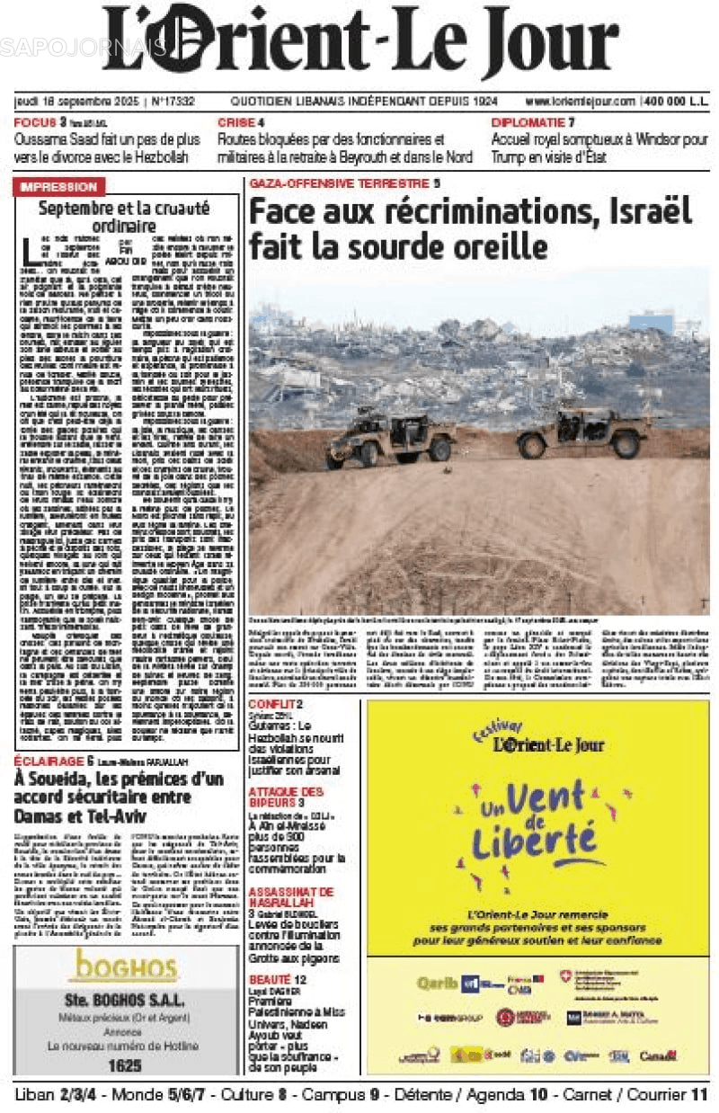 L'orient le jour