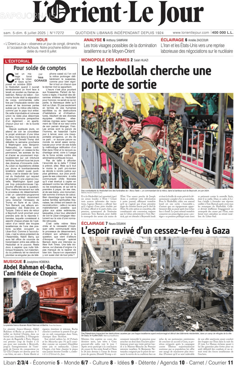 L'orient le jour