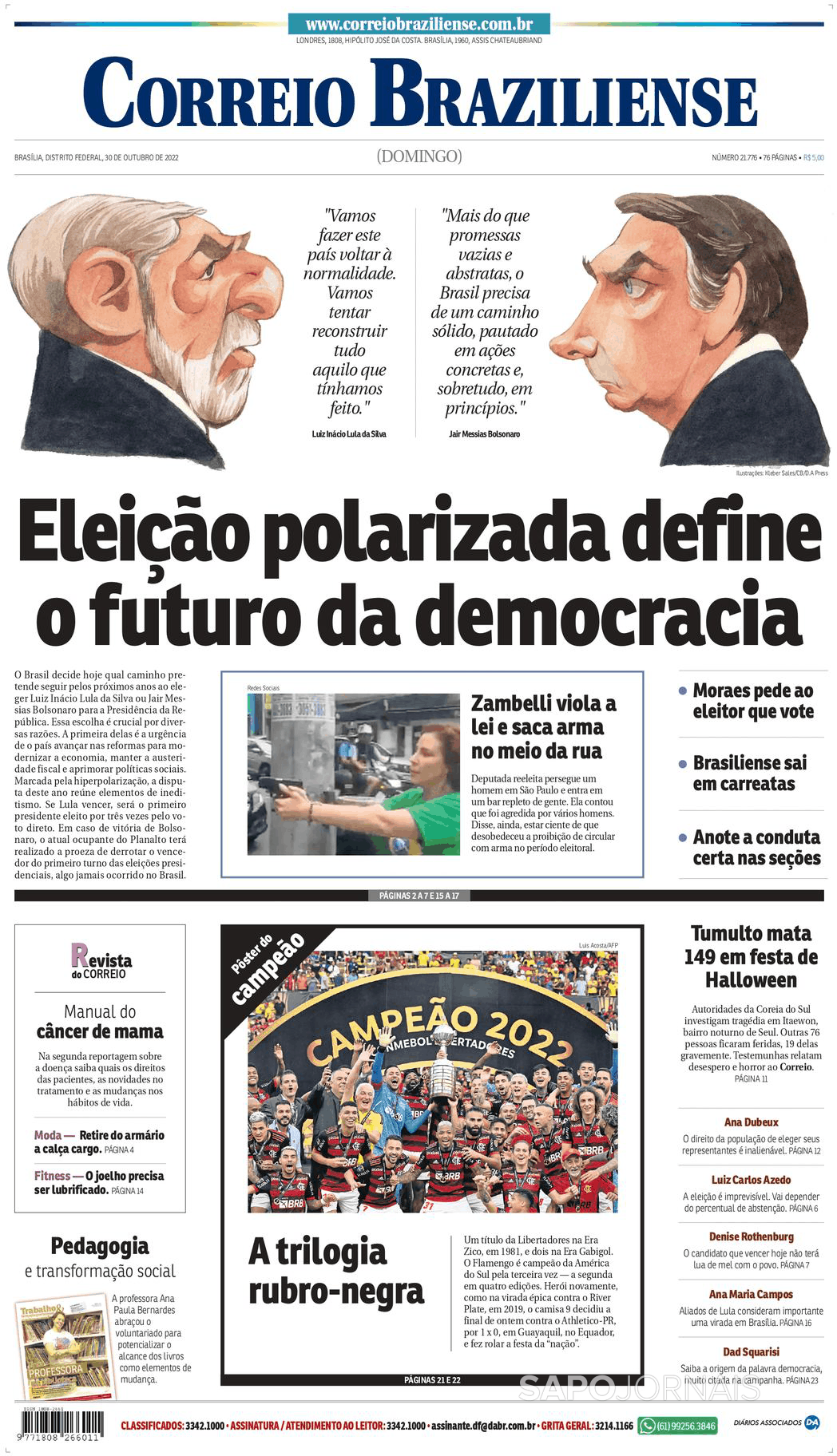 Correio Braziliense 30 Out 2022 Jornais E Revistas SAPO Pt