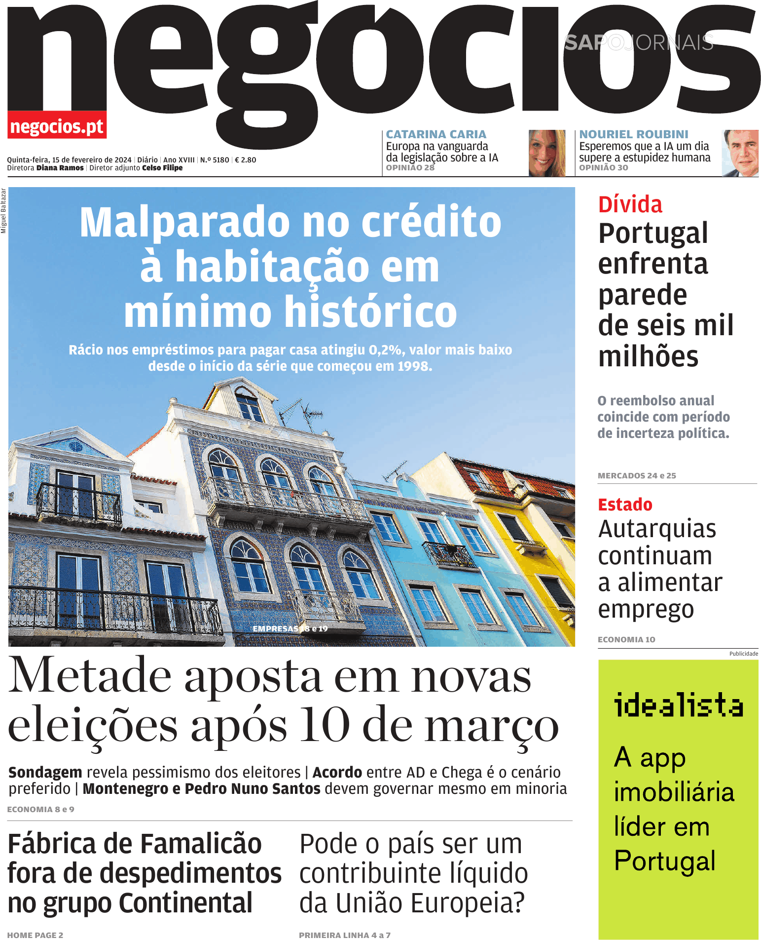 Jornal De Neg Cios Fev Jornais E Revistas Sapo Pt