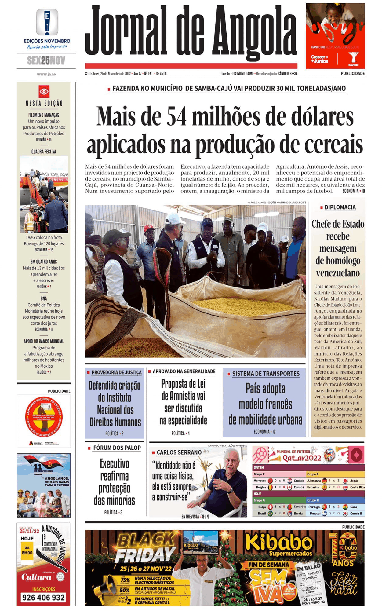 Jornal De Angola Nov Jornais E Revistas Sapo Pt Ltima