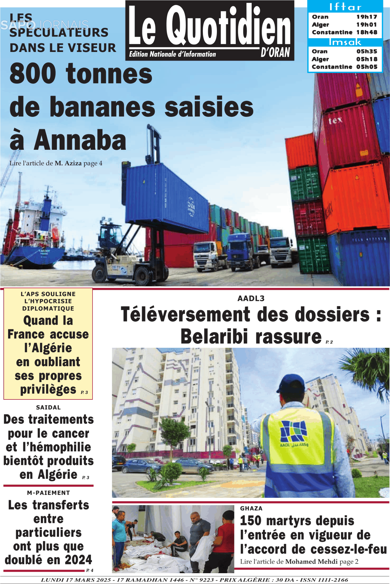Le Quotidien D’Oran