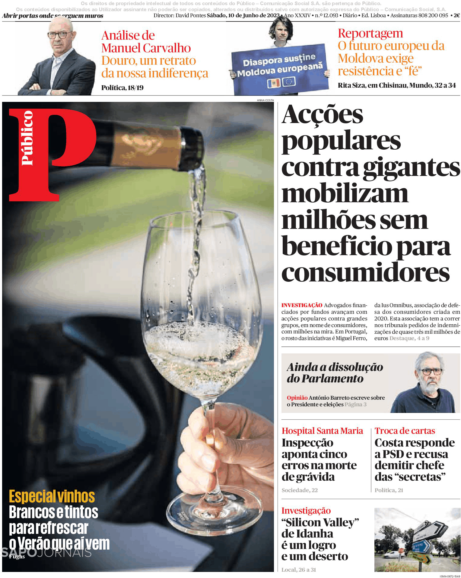 Público 10 jun 2023 Jornais e Revistas SAPO pt Última hora e