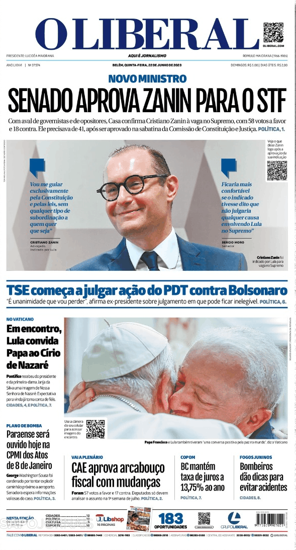 O Liberal 22 jun 2023 Jornais e Revistas SAPO pt Última hora e