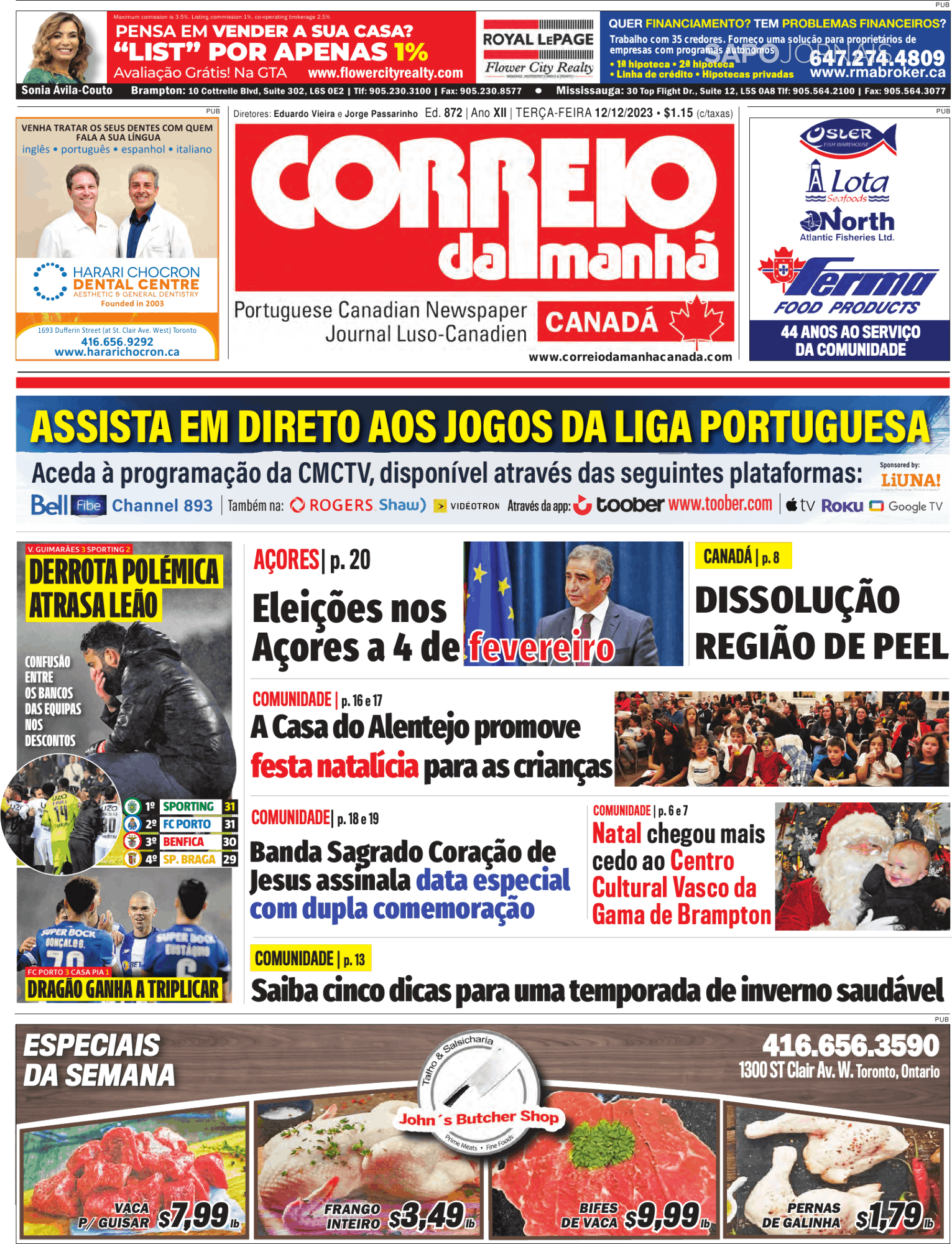 Correio Da Manh Canada Dez Jornais E Revistas Sapo Pt