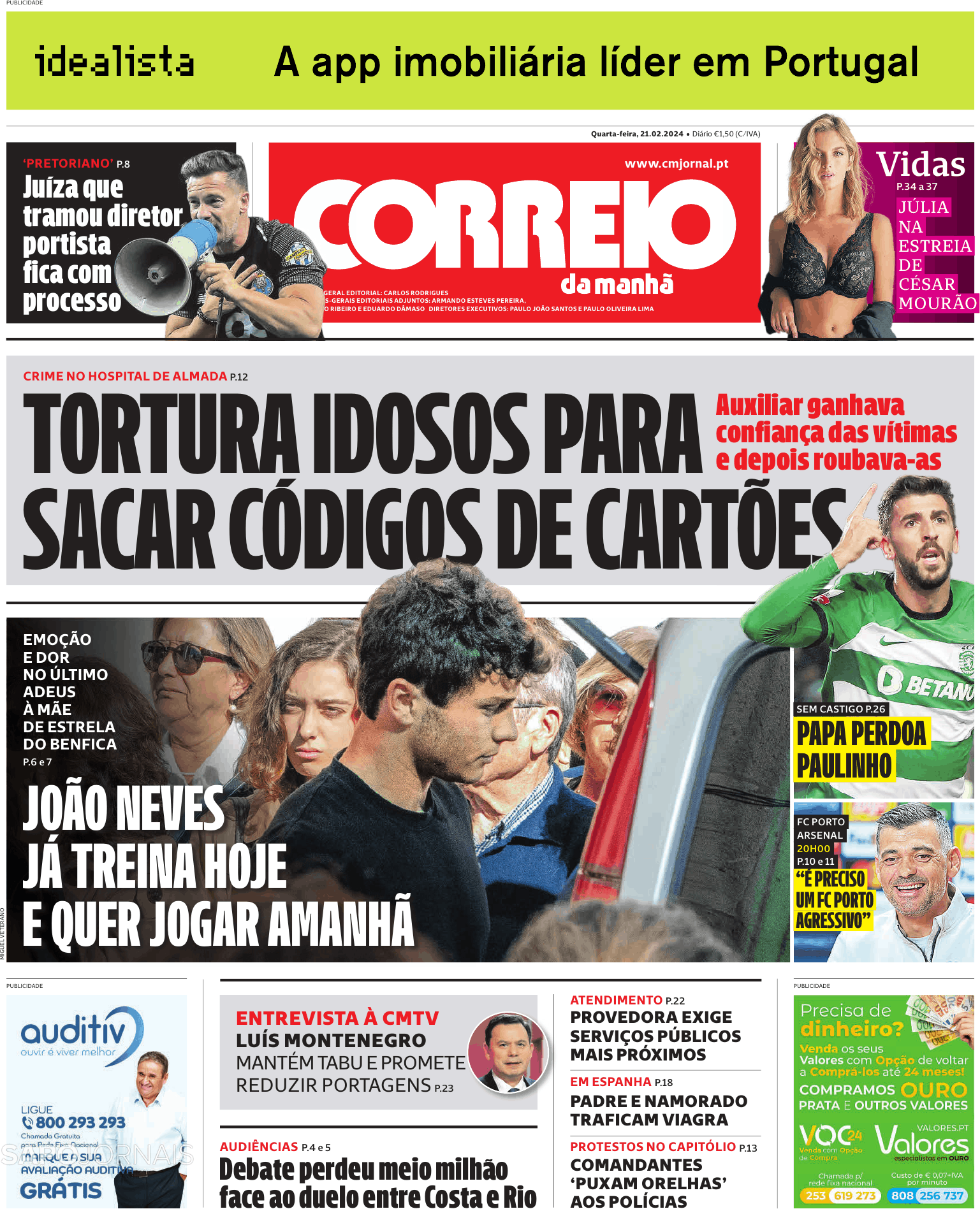 Correio Da Manh Fev Jornais E Revistas Sapo Pt Ltima