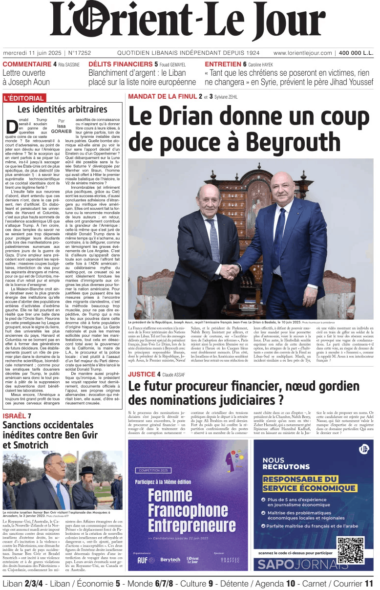 L'orient le jour