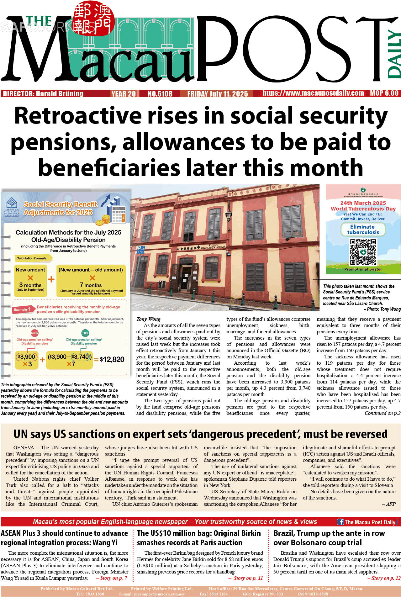 The Macau Post Daily
