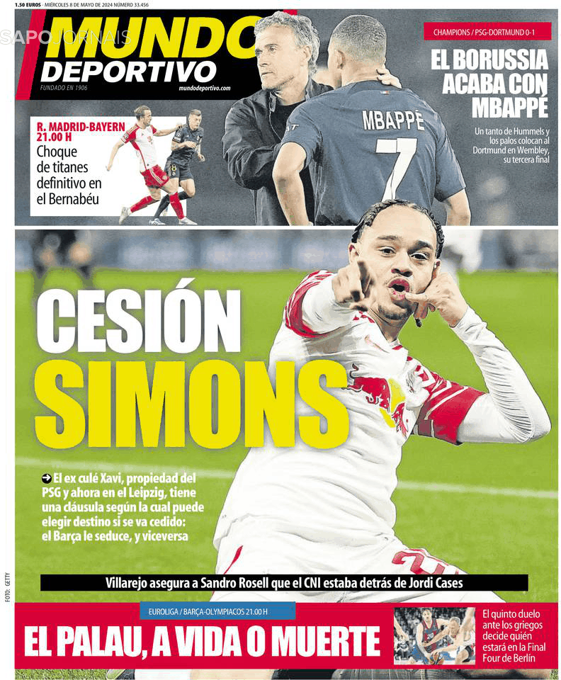 Mundo Deportivo Mai Jornais E Revistas Sapo Pt Ltima