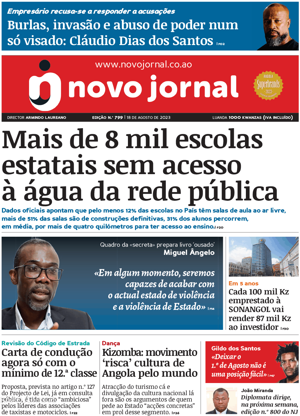 Novo Jornal Ago Jornais E Revistas Sapo Pt Ltima Hora