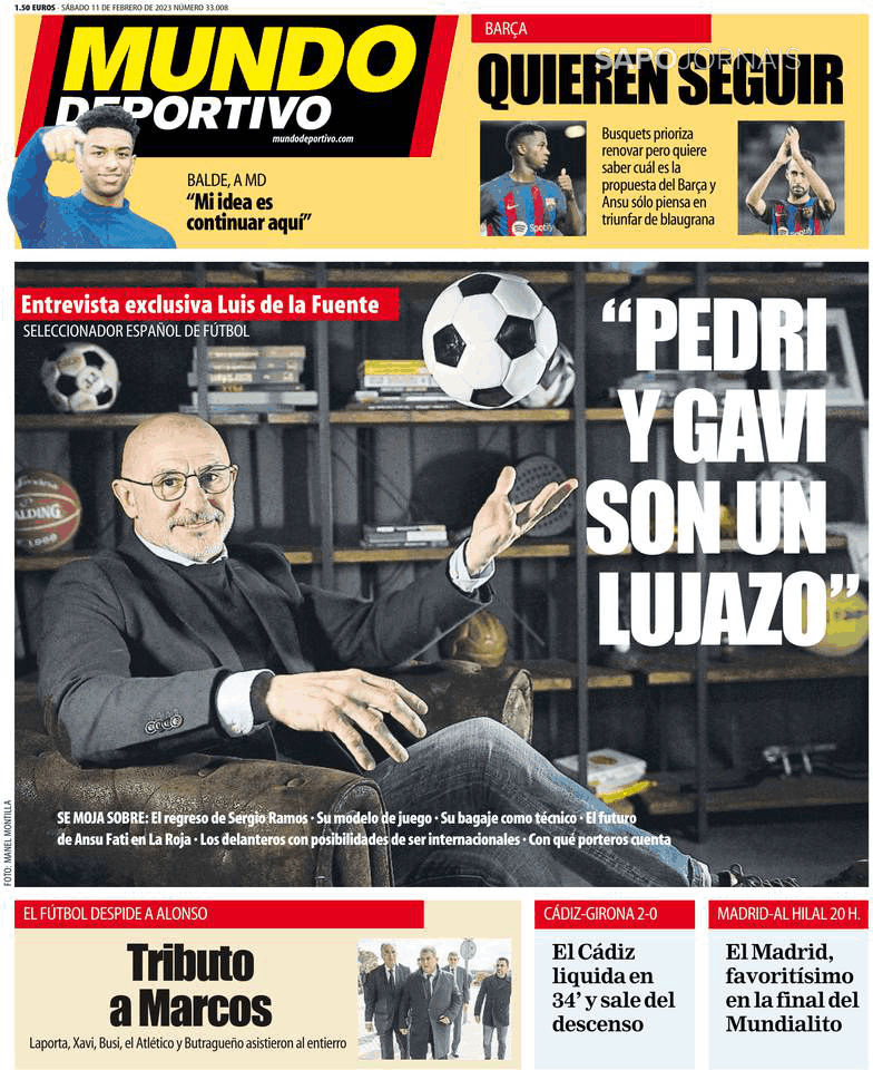 Mundo Deportivo Madrid 11 Fev 2023 Jornais E Revistas SAPO Pt