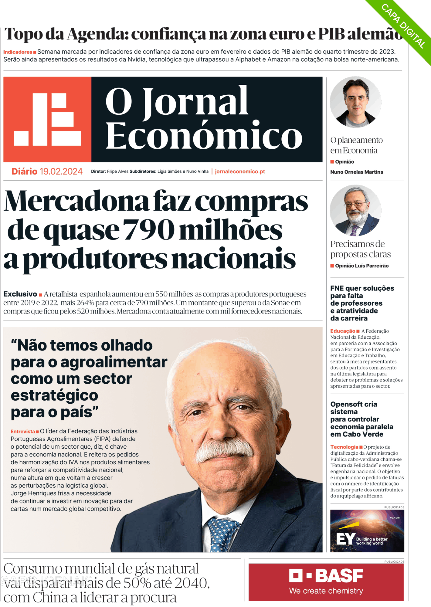 O Jornal Econ Mico Fev Jornais E Revistas Sapo Pt