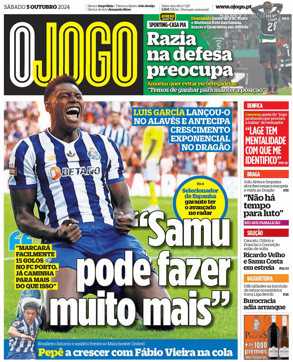 O Jogo Out Jornais E Revistas Sapo Pt Ltima Hora E