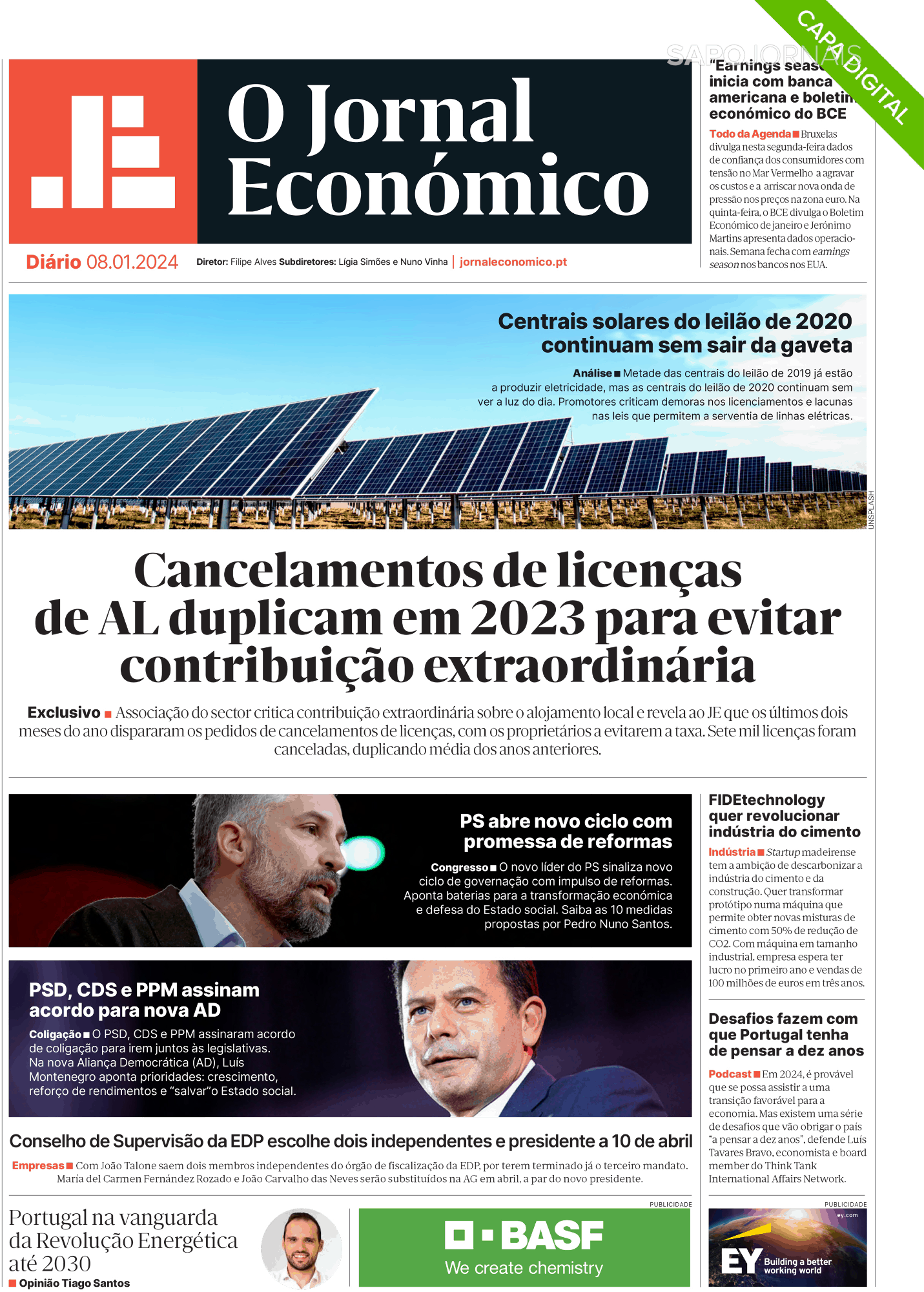 O Jornal Econ Mico Jan Jornais E Revistas Sapo Pt Ltima