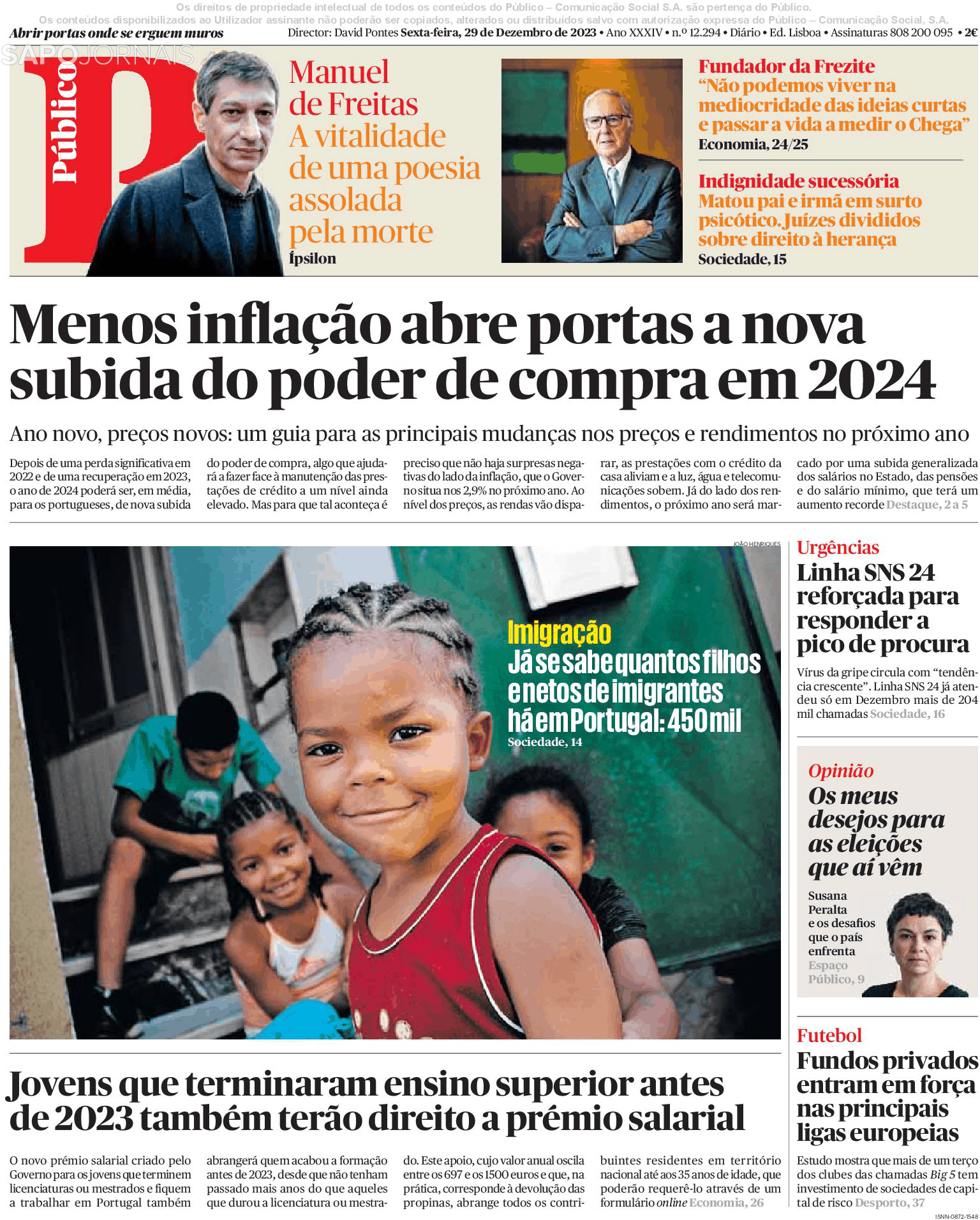 P Blico Dez Jornais E Revistas Sapo Pt Ltima Hora E