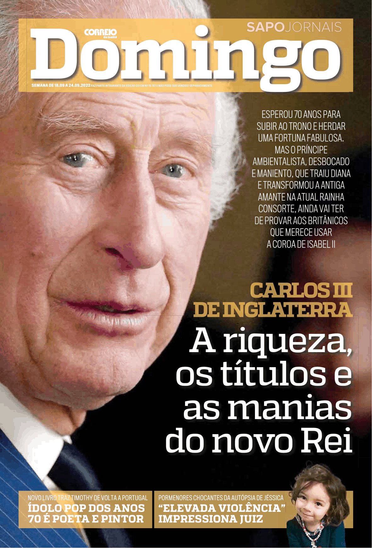 Domingo CM 18 set 2022 Jornais e Revistas SAPO pt Última hora e