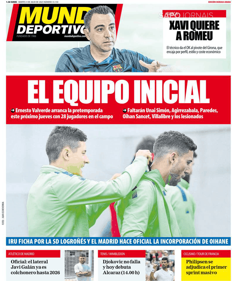 Mundo Deportivo Bizkaia Araba Jul Jornais E Revistas