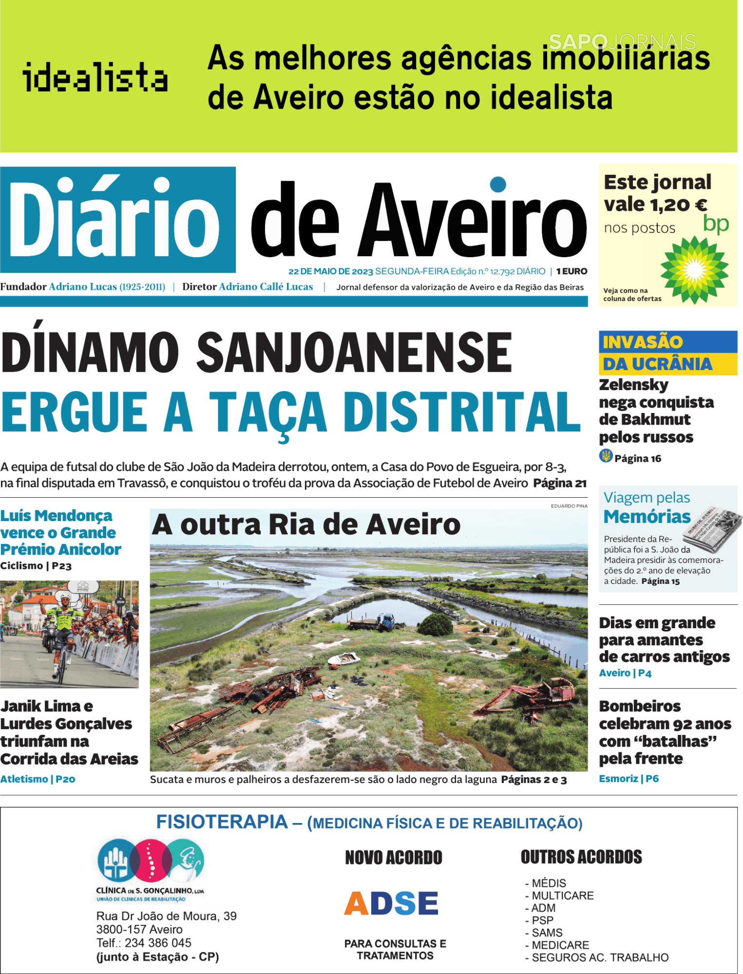 Di Rio De Aveiro Mai Jornais E Revistas Sapo Pt Ltima