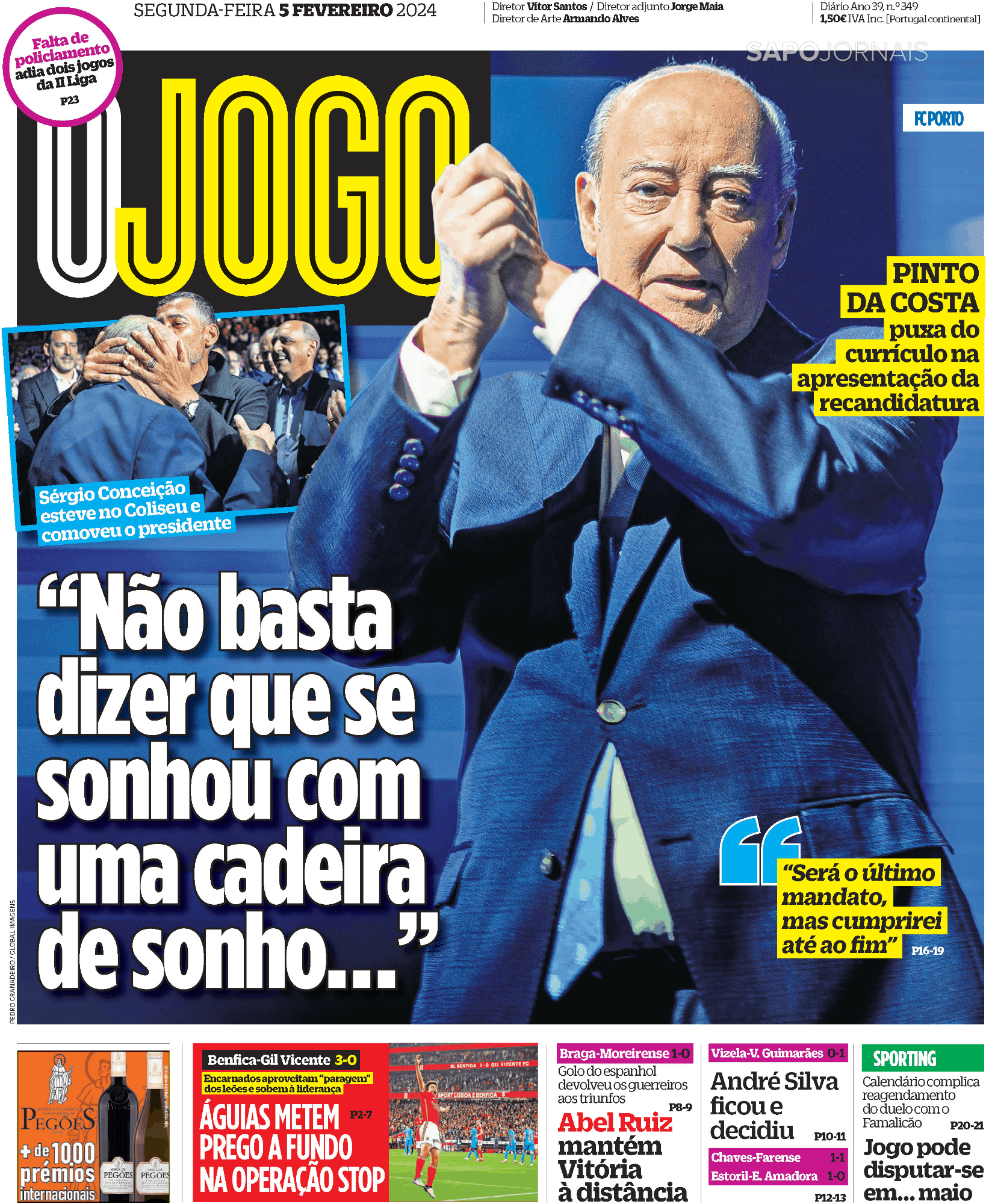 O Jogo Fev Jornais E Revistas Sapo Pt Ltima Hora E