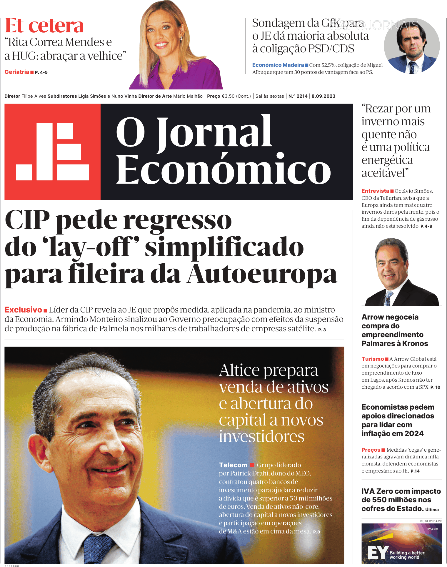 O Jornal Econ Mico Set Jornais E Revistas Sapo Pt Ltima