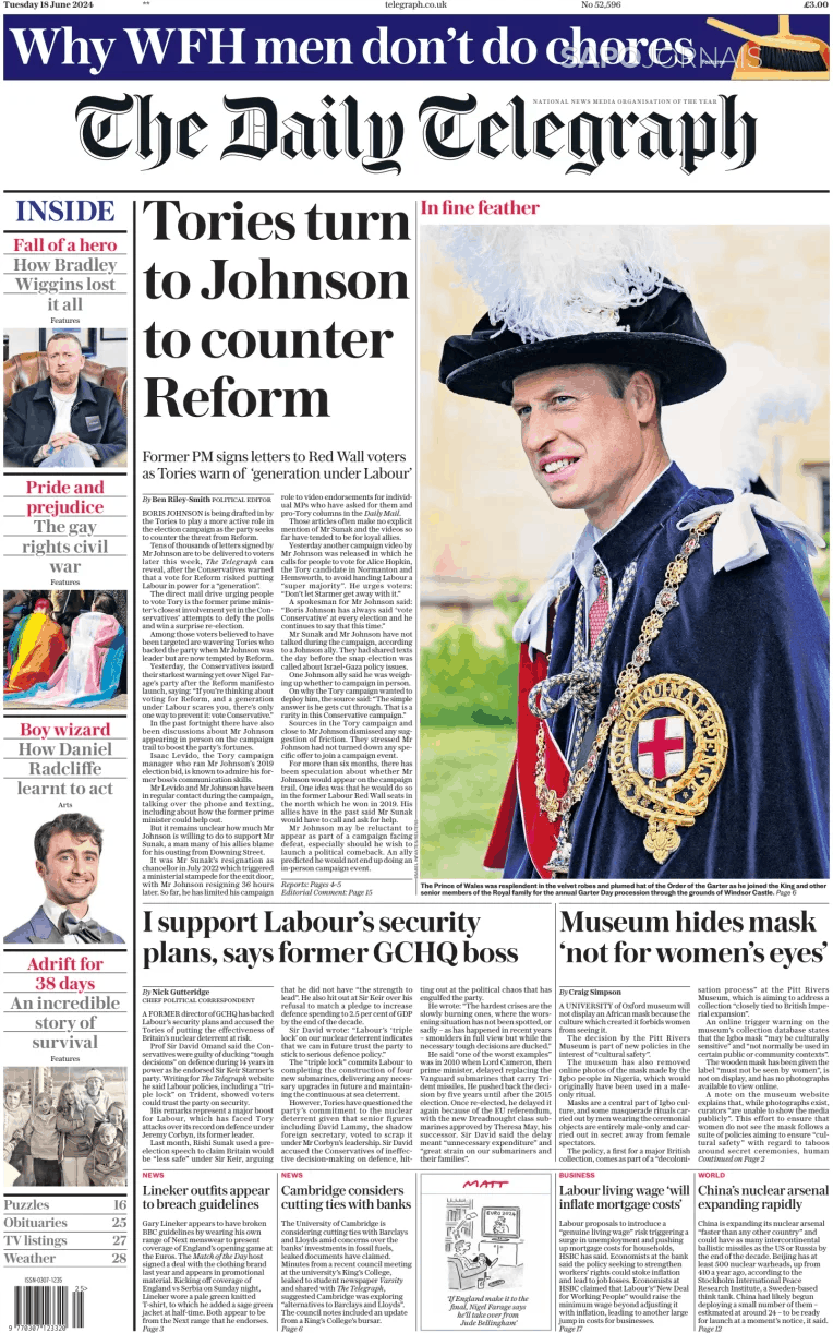 The Daily Telegraph 18 Jun 2024 Jornais E Revistas SAPO Pt