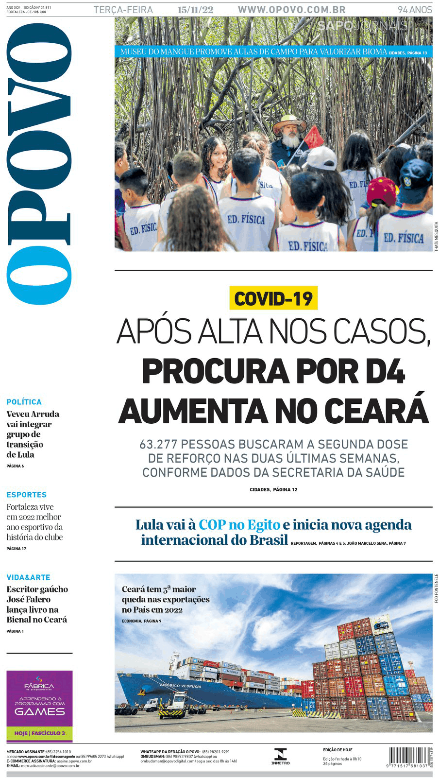 O Povo Nov Jornais E Revistas Sapo Pt Ltima Hora E