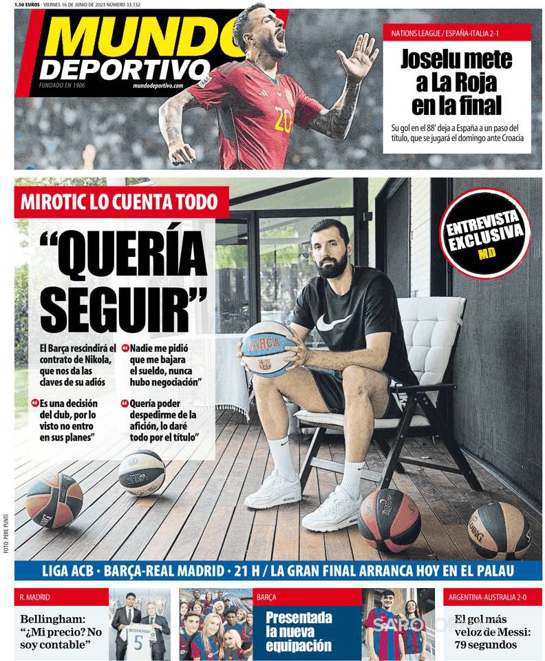 Mundo Deportivo Jun Jornais E Revistas Sapo Pt Ltima